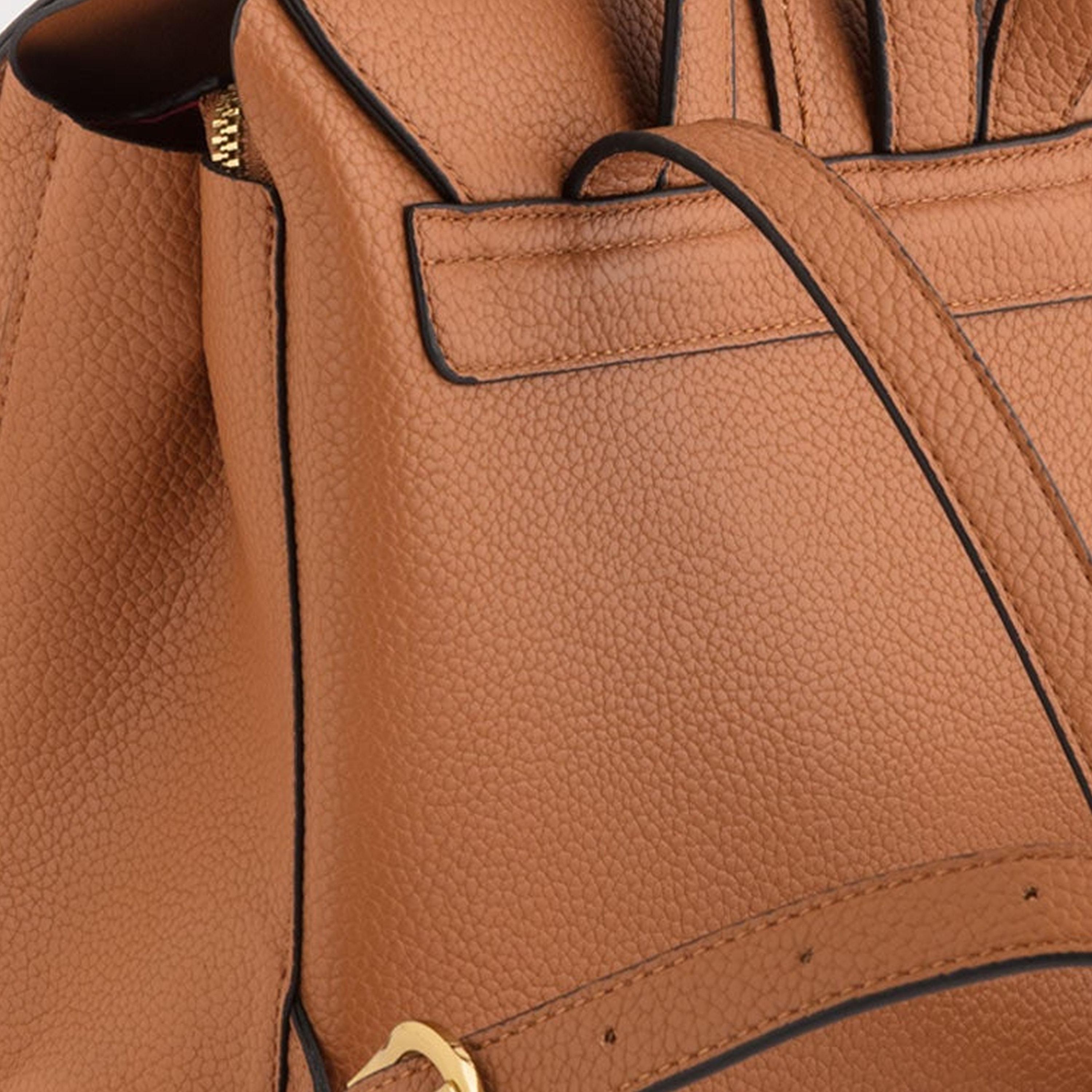 Carpisa Giulia Textured Backpack with Flap Closure | 23 x 25.50 x 12.50 cm-women-bagsandwallets-backpacks-image-4