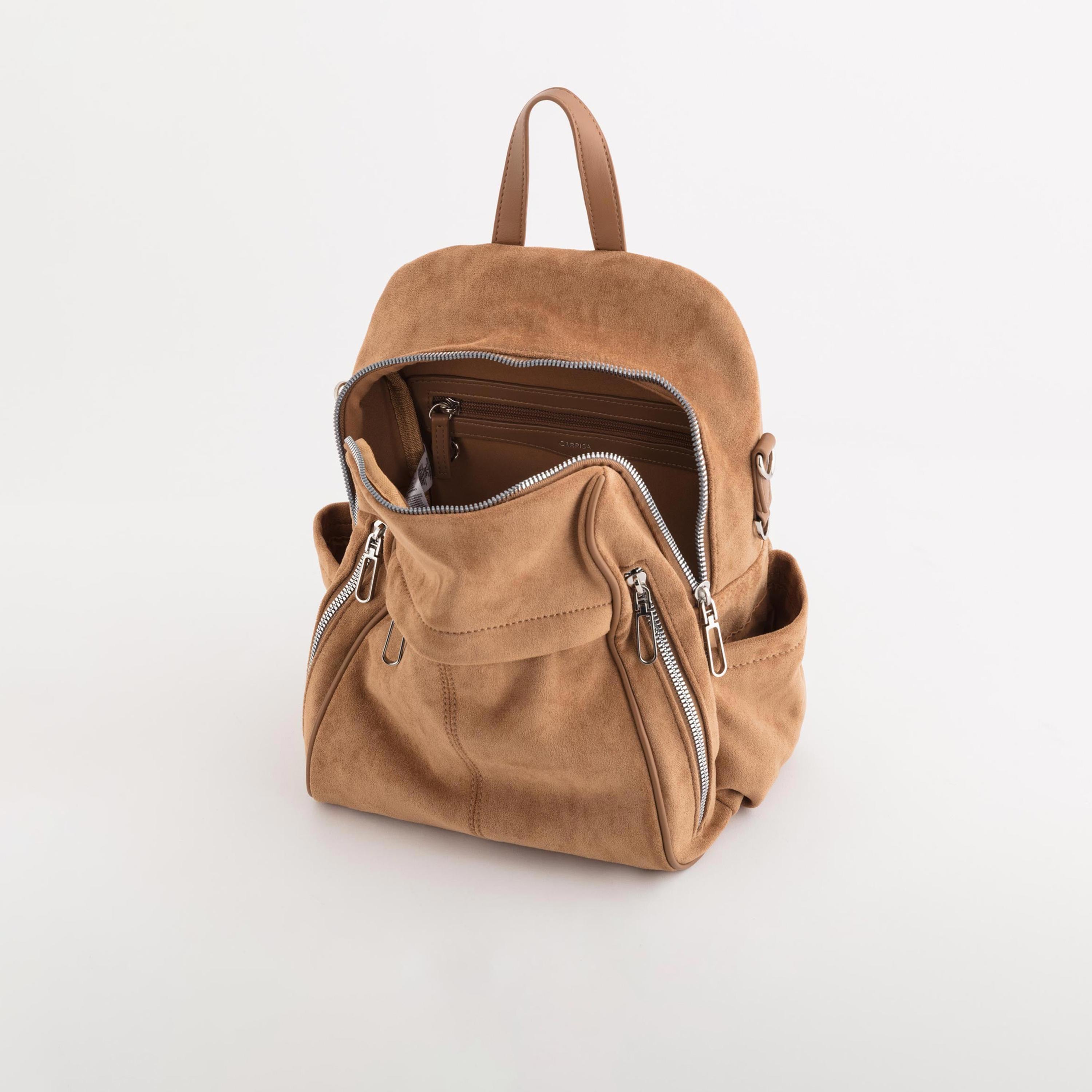 كاربيسا - شنطة ظهر ألكالا تصميم ذاتي سحاب إغلاق | 23.50 × 30.50 × 10.50 سم-women-bagsandwallets-backpacks-image-3