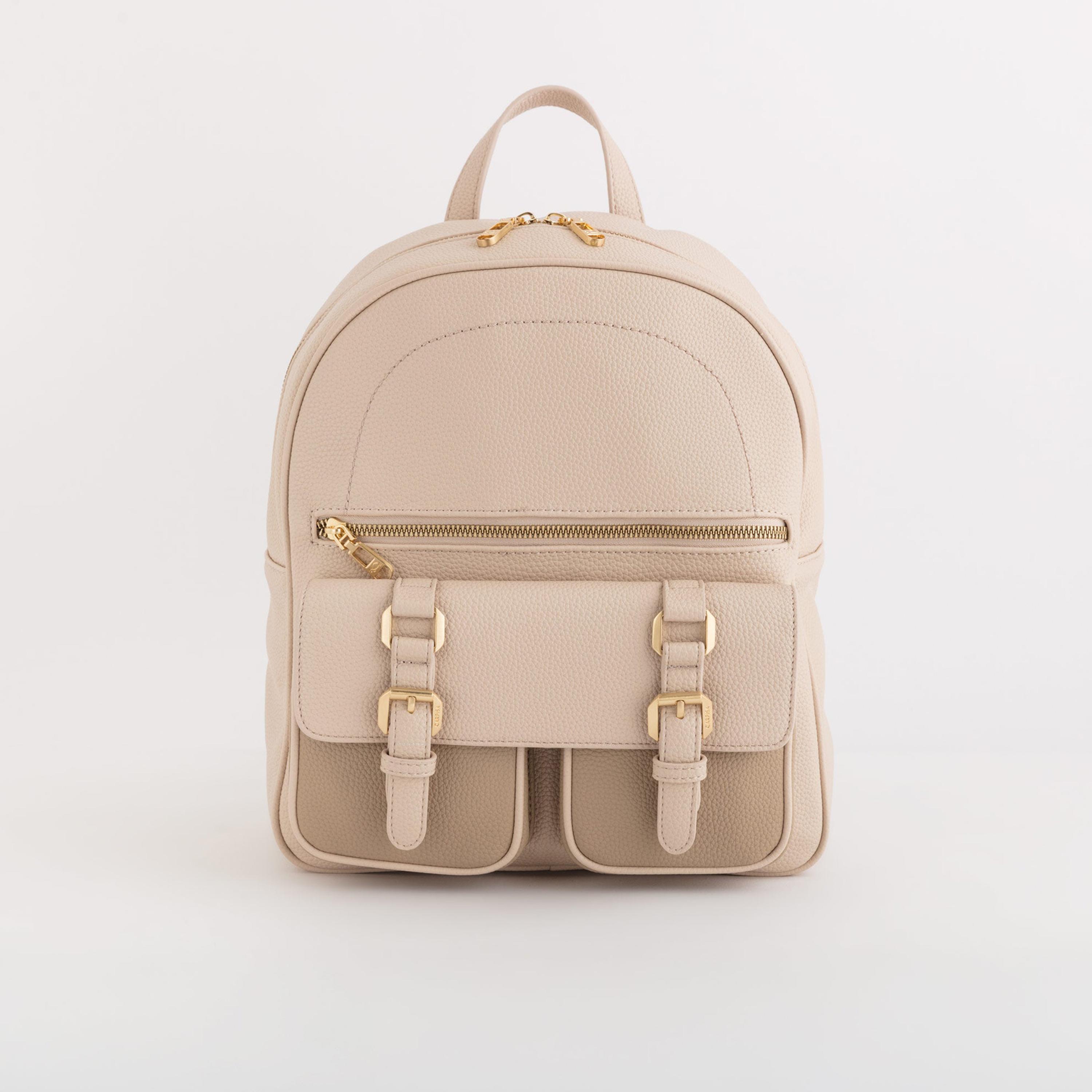 Carpisa Detroit Self Design Backpack with Zipper Closure | 27 x 21 x 15 cm-women-bagsandwallets-backpacks-image-1