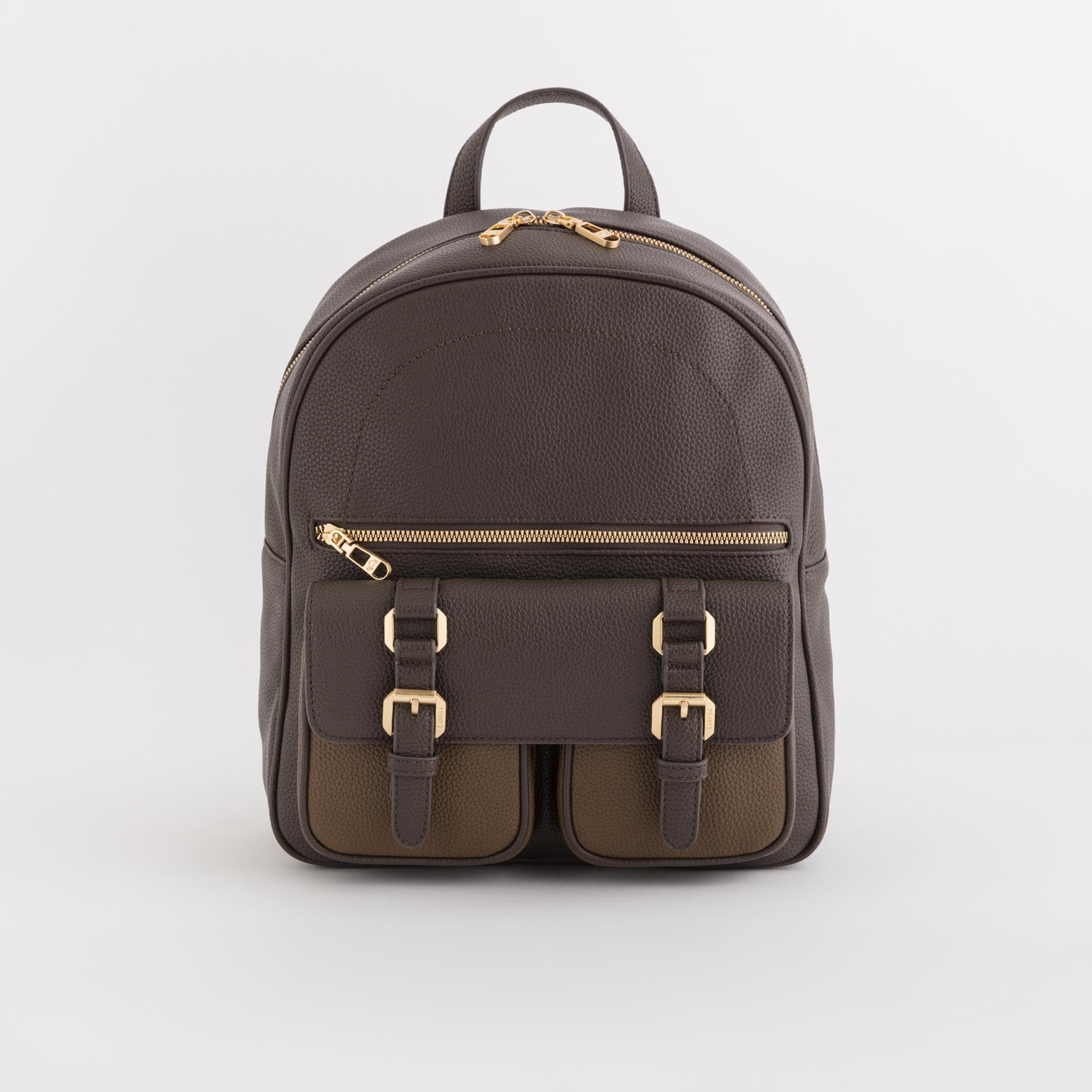 Carpisa Detroit Self Design Backpack with Zipper Closure | 27 x 21 x 15 cm-women-bagsandwallets-backpacks-image-1