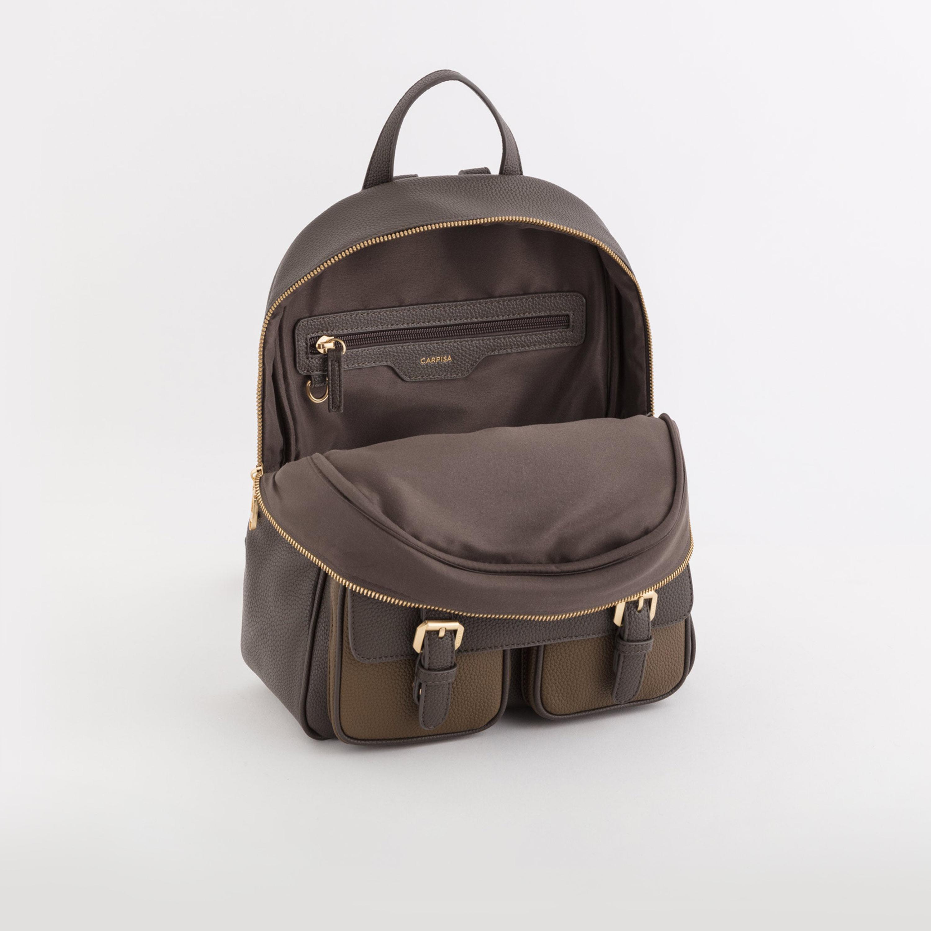 Carpisa Detroit Self Design Backpack with Zipper Closure | 27 x 21 x 15 cm-women-bagsandwallets-backpacks-image-3
