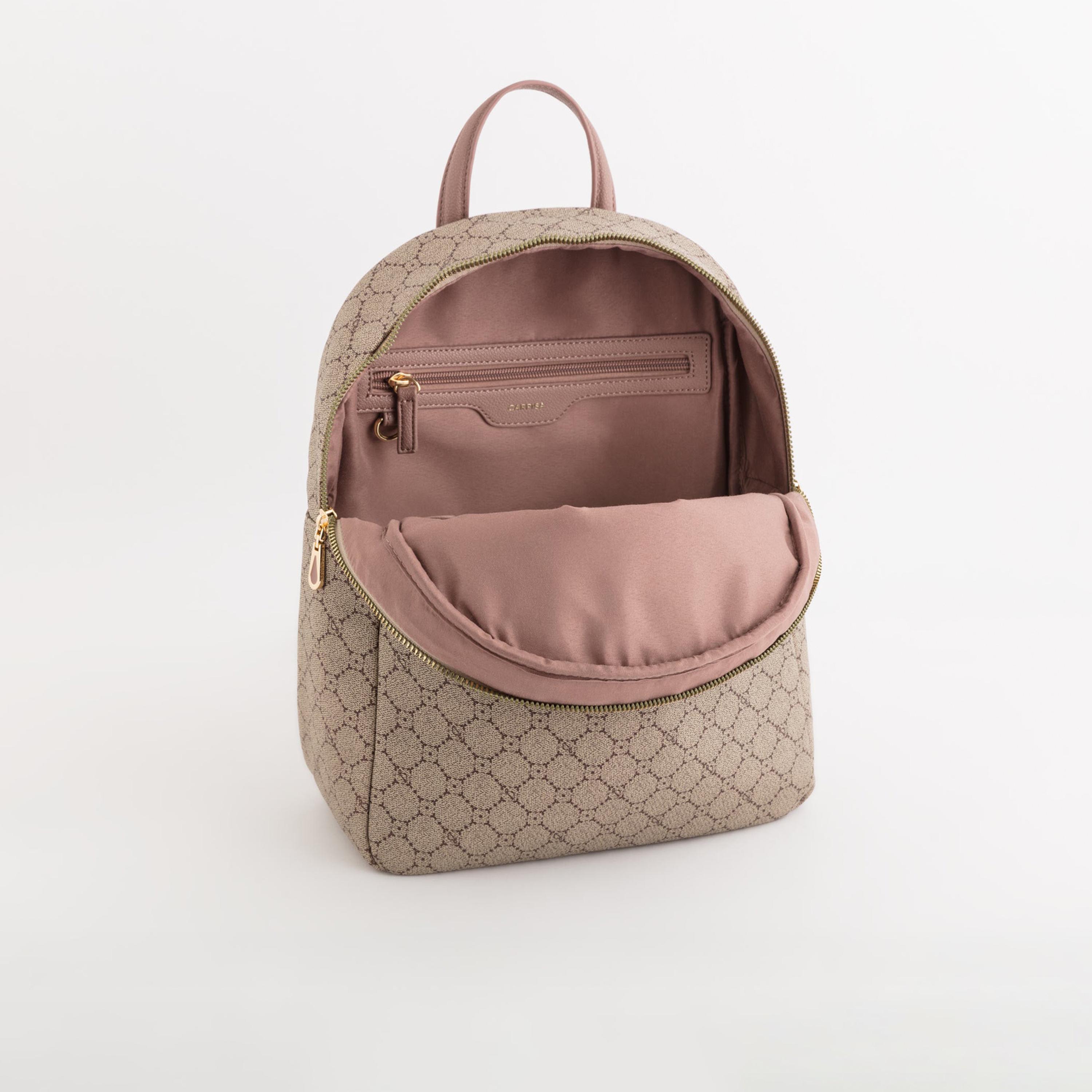 كاربيسا - شنطة ظهر ديانا الشتوية المطبوعة سحاب إغلاق | 26.50 × 30.50 × 11.50 سم-women-bagsandwallets-backpacks-image-3