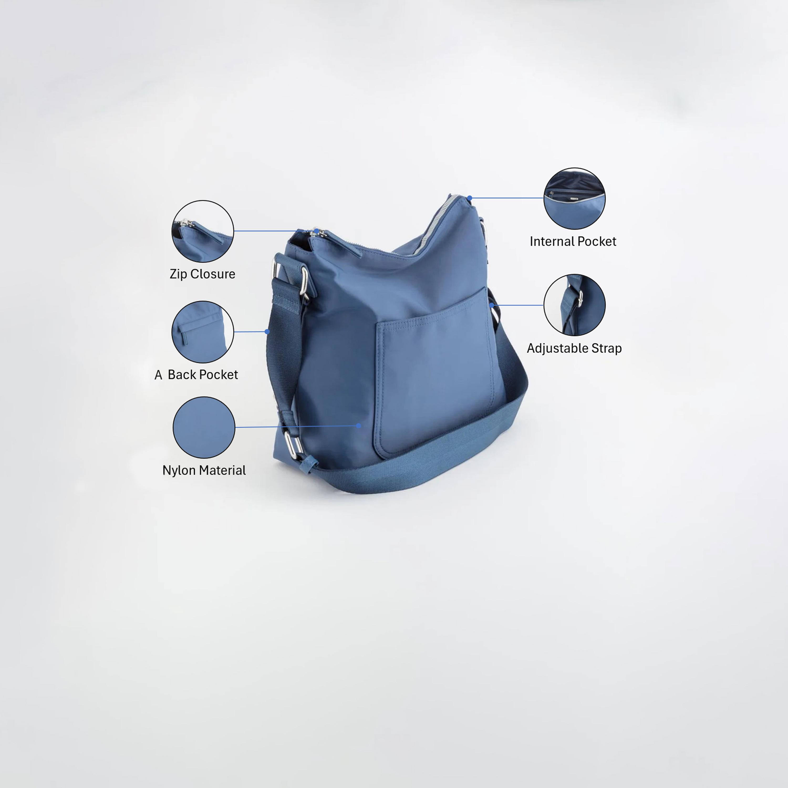 كاربيسا - شنطة كروس تصميم تريفيس سحاب للإغلاق | 27.50 × 24 × 10 سم-women-bagsandwallets-handbags-image-3