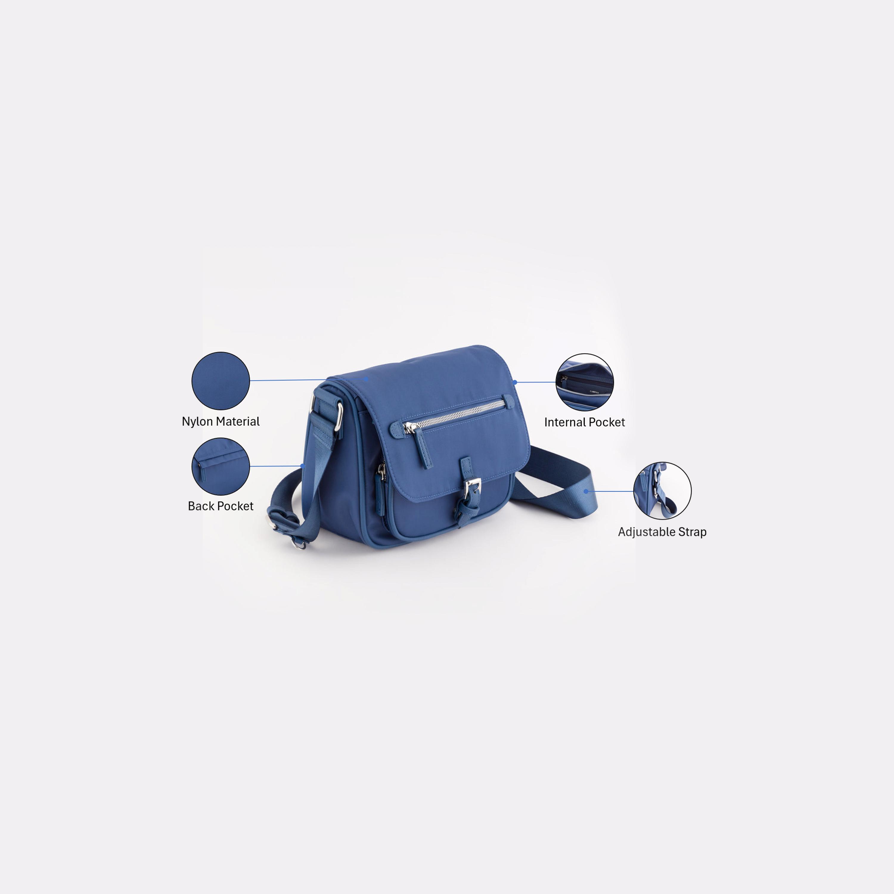 Carpisa Trevis Self Design Crossbody Bag with Zipper Closure | 24 x 17.50 x 10.50 cm-women-bagsandwallets-handbags-image-3