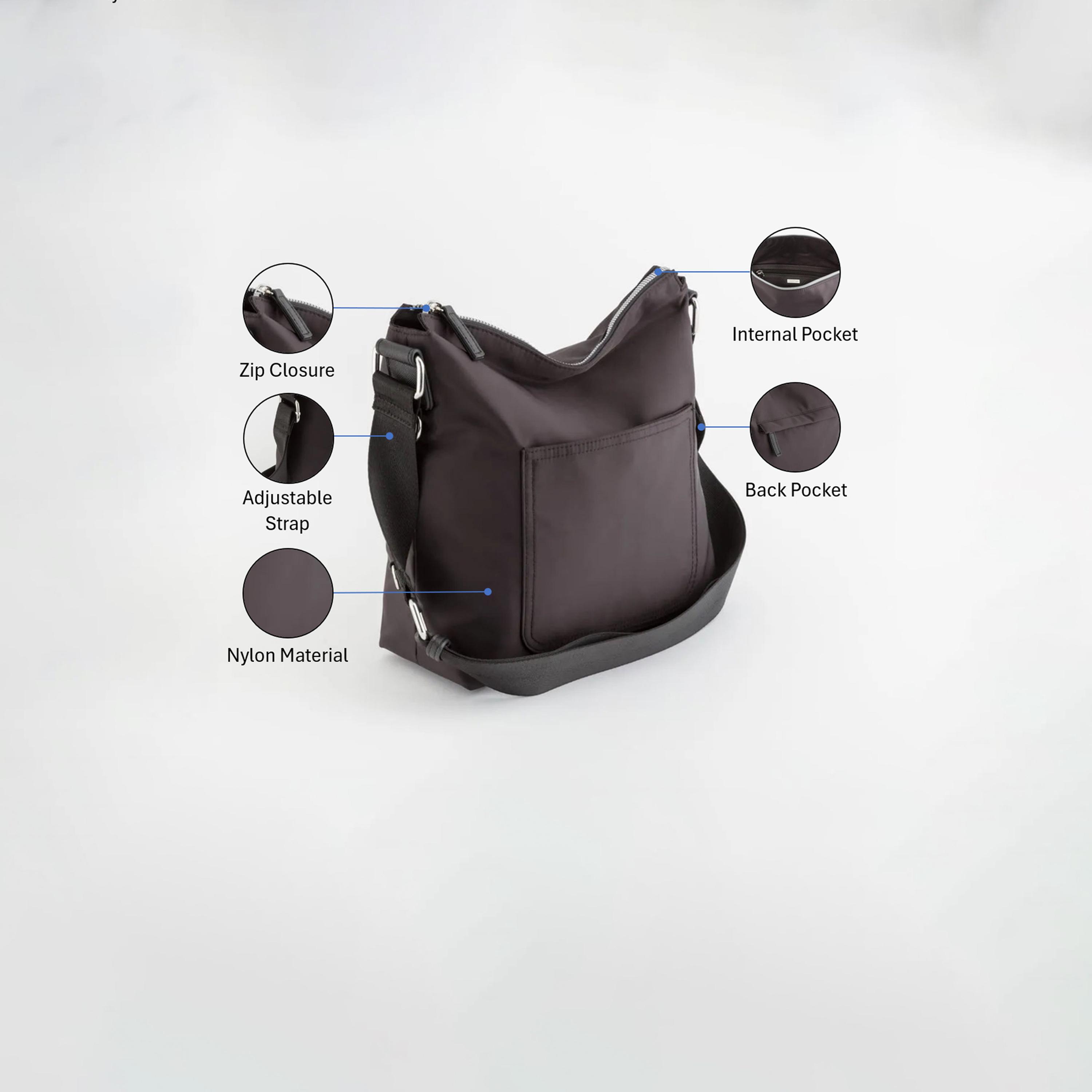 كاربيسا - شنطة كروس تصميم تريفيس سحاب للإغلاق | 27.50 × 24 × 10 سم-women-bagsandwallets-handbags-image-3