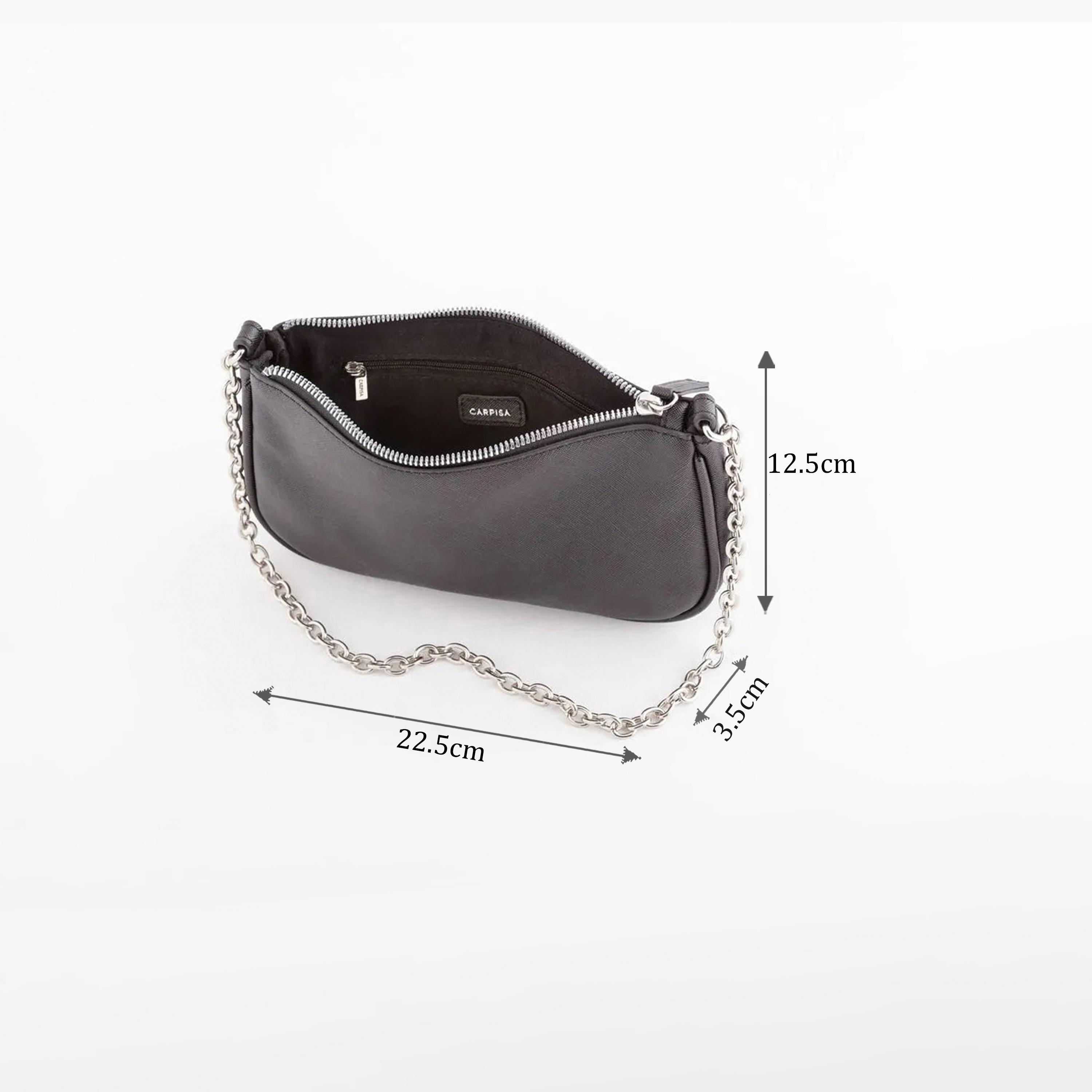 كاربيسا - شنطة كروس تصميم تريفيس سحاب إغلاق | 22.50 × 12.50 × 3.50 سم-women-bagsandwallets-handbags-image-2