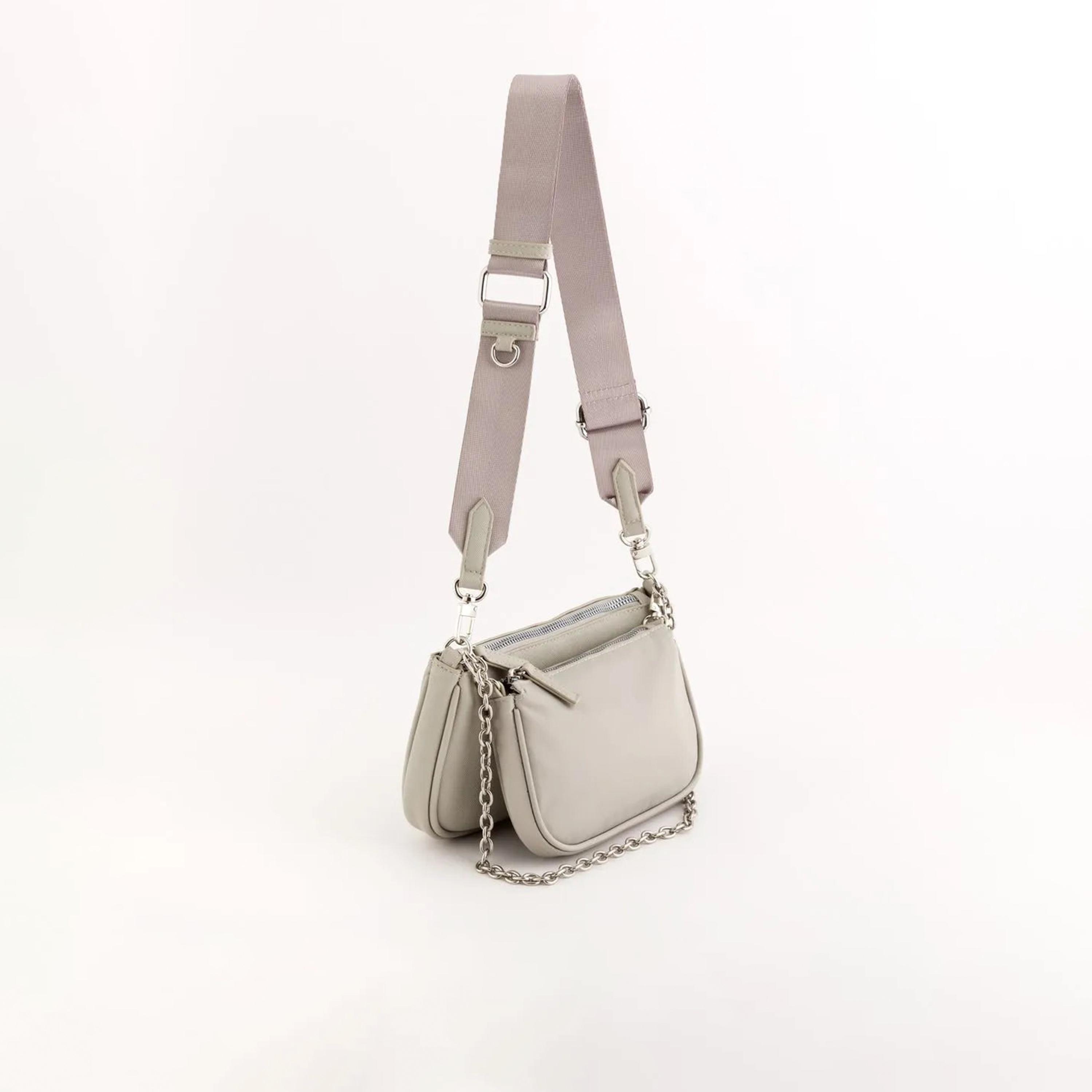 Carpisa Trevis Self Design Crossbody Bag with Zipper Closure | 22.50 x 12.50 x 3.50 cm-women-bagsandwallets-handbags-image-1