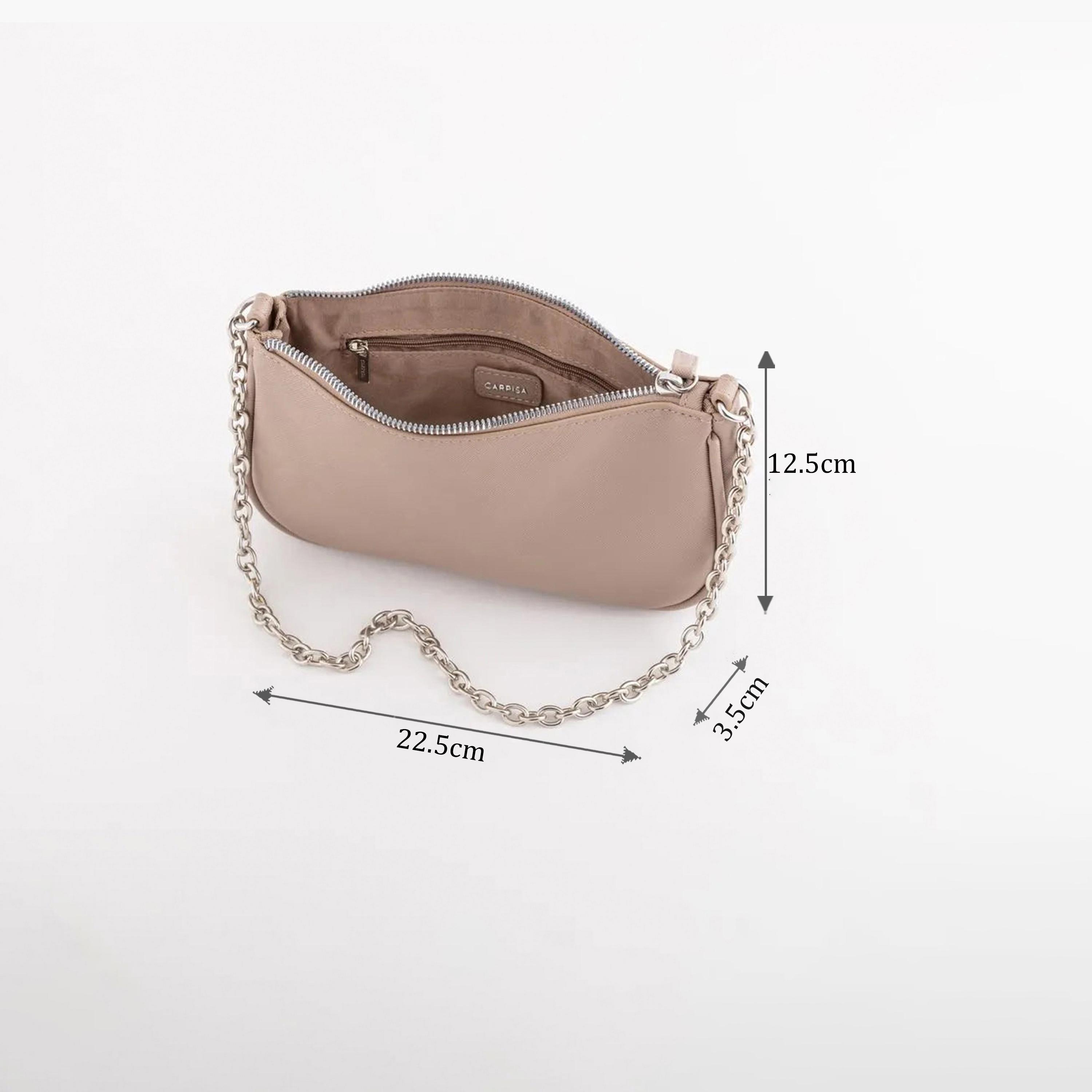 كاربيسا - شنطة كروس تصميم تريفيس سحاب إغلاق | 22.50 × 12.50 × 3.50 سم-women-bagsandwallets-handbags-image-2