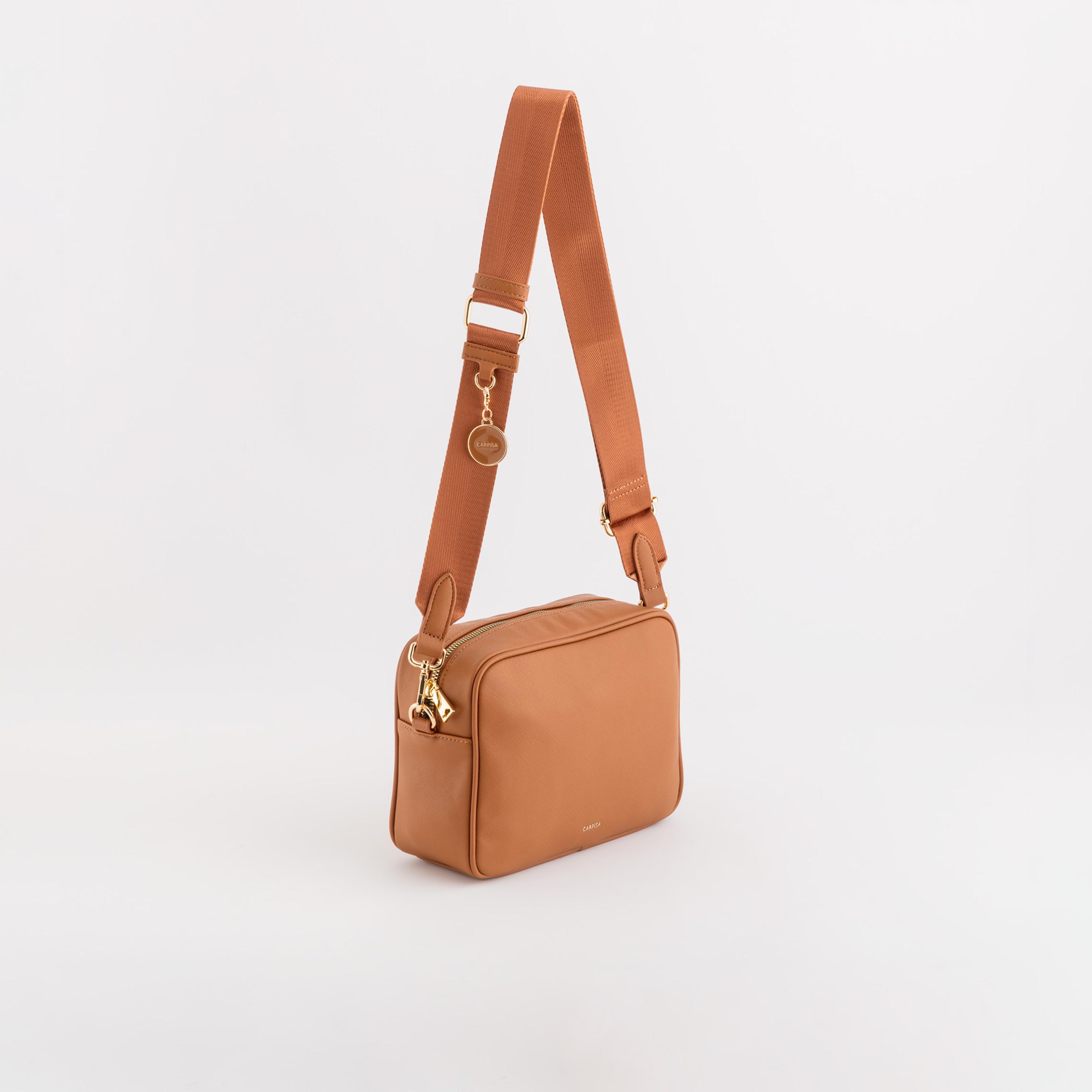 Carpisa Loto V2 Solid Crossbody Bag with Zipper Closure | 23 x 18 x 8 cm-women-bagsandwallets-handbags-image-1