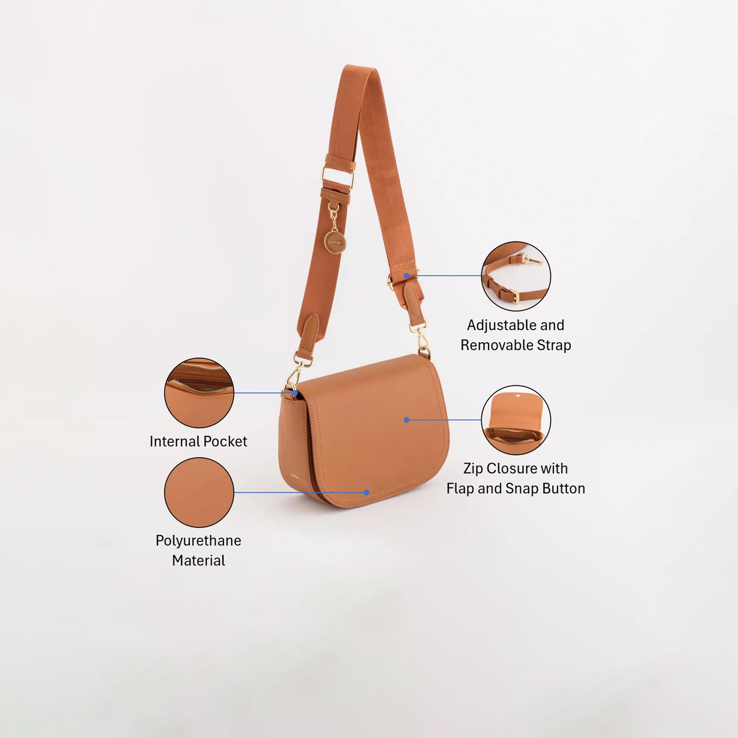كاربيسا - شنطة لوتو V2 كروس صلبة سحاب إغلاق | 22.50 × 15.50 × 7.50 سم-women-bagsandwallets-handbags-image-3