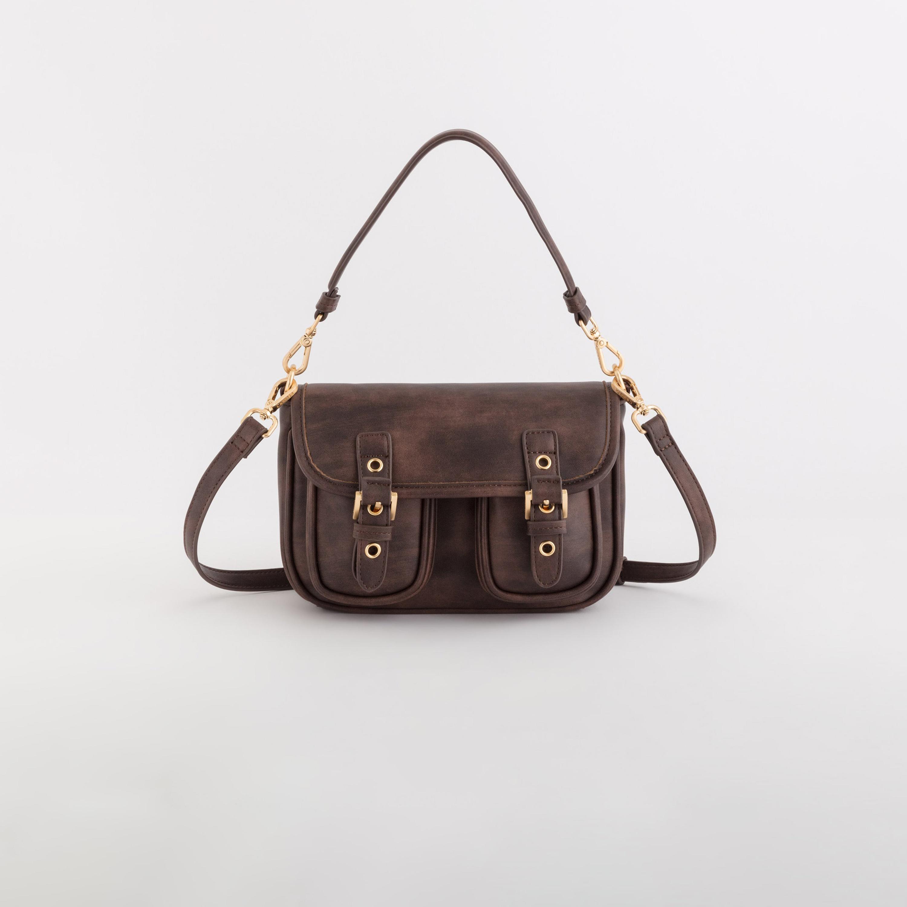 Carpisa Madrid Self Design Crossbody Bag with Flap Closure | 22 x 14.50 x 6.50 cm-women-bagsandwallets-handbags-image-1