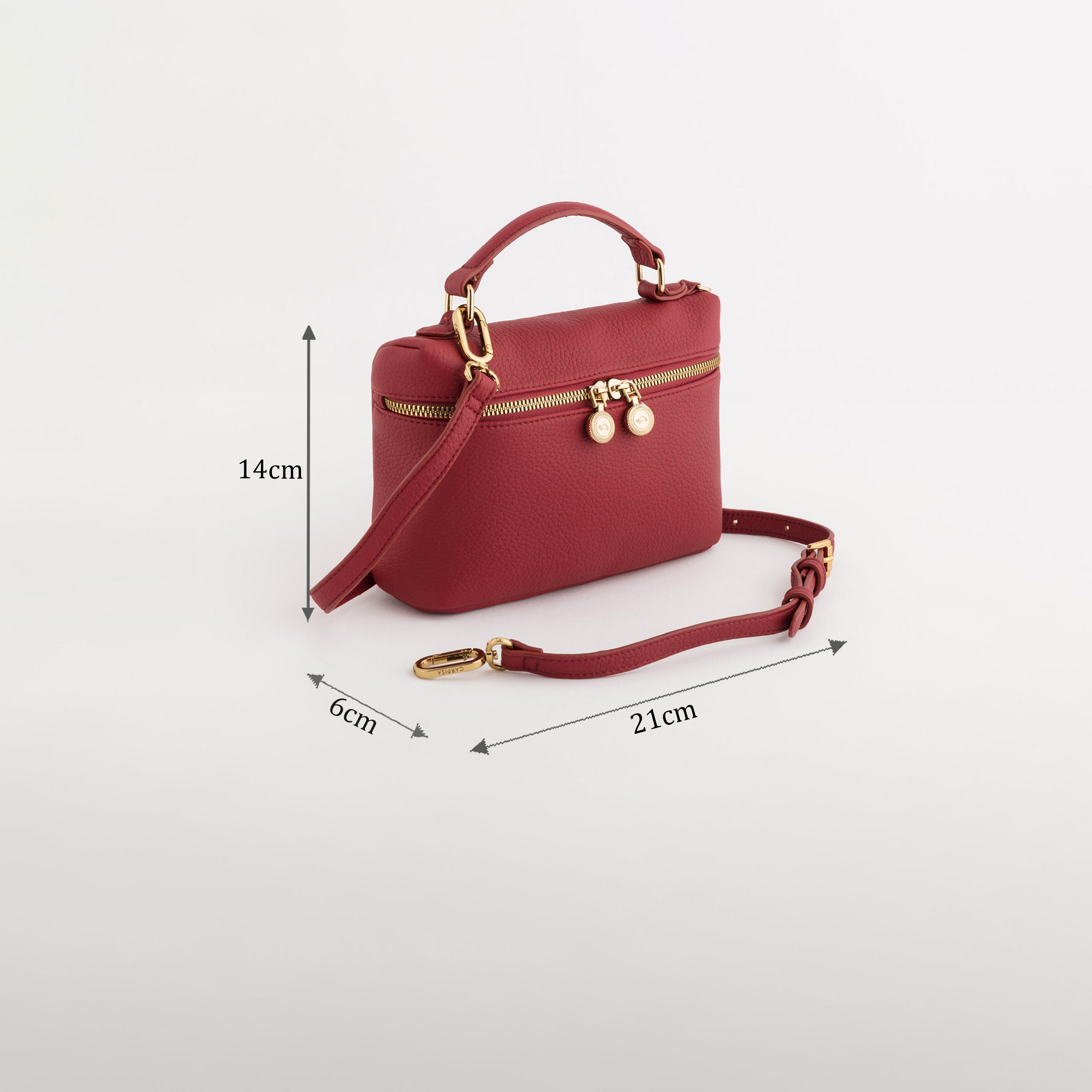 Carpisa Flaminia Self Design Crossbody Bag with Zipper Closure | 21 x 14 x 6 cm-women-bagsandwallets-handbags-image-2