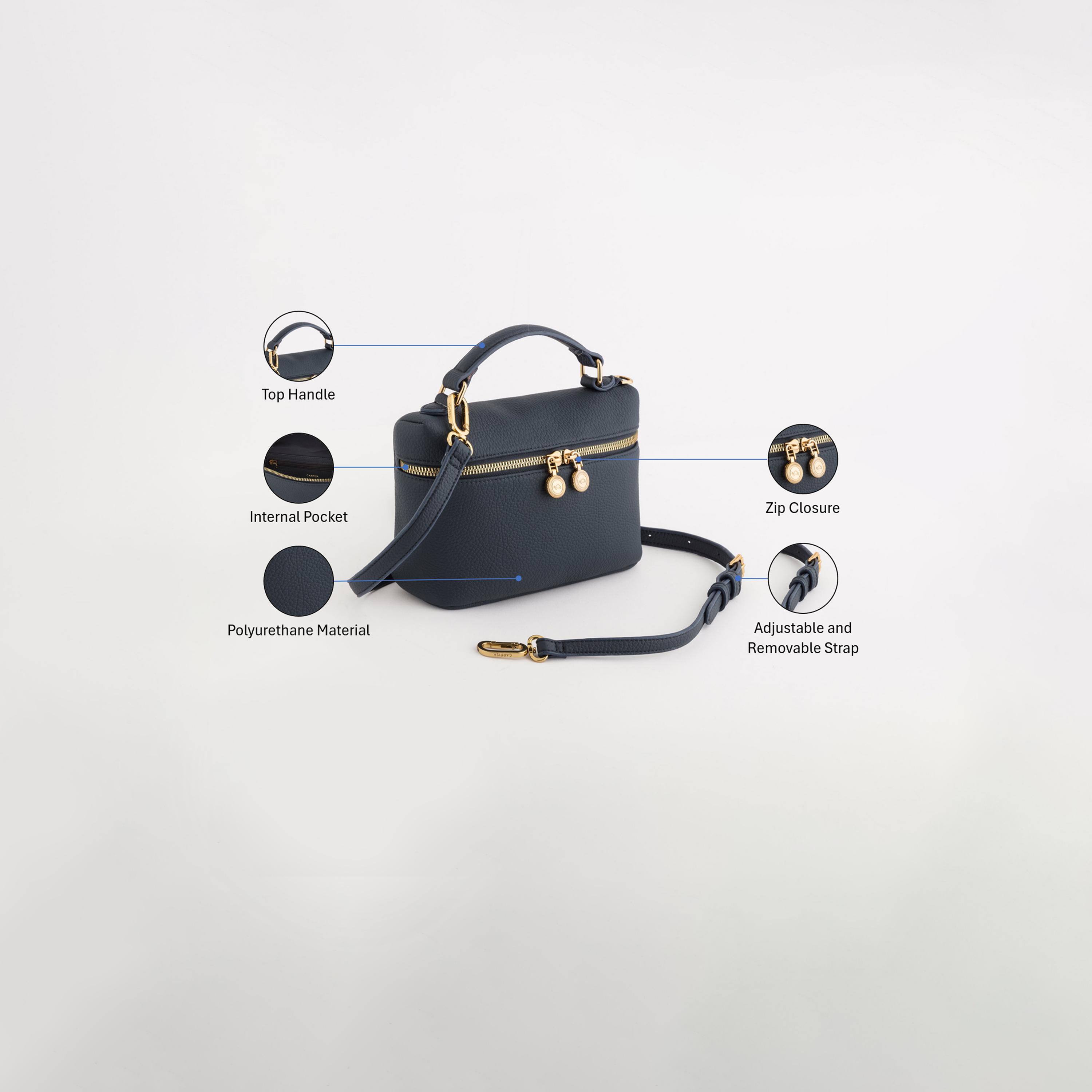 كاربيسا - شنطة كروس تصميم فلامينيا ذاتي سحاب للإغلاق | 21 × 14 × 6 سم-women-bagsandwallets-handbags-image-3
