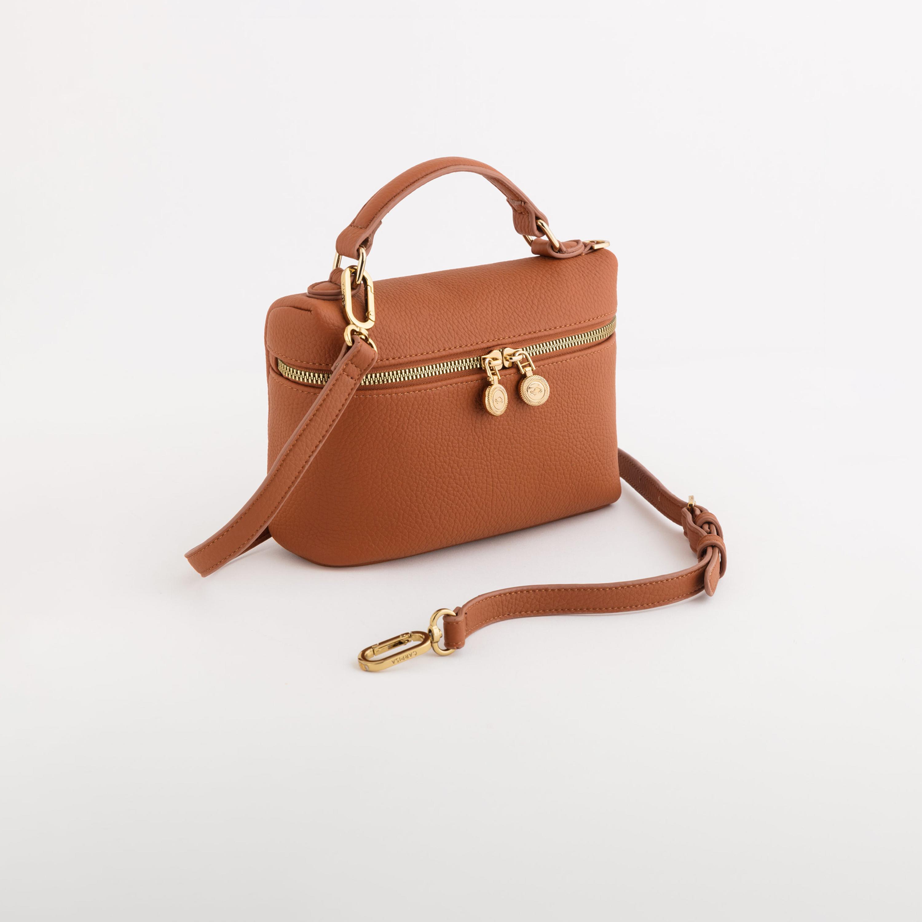 Carpisa Flaminia Self Design Crossbody Bag with Zipper Closure | 21 x 14 x 6 cm-women-bagsandwallets-handbags-image-1