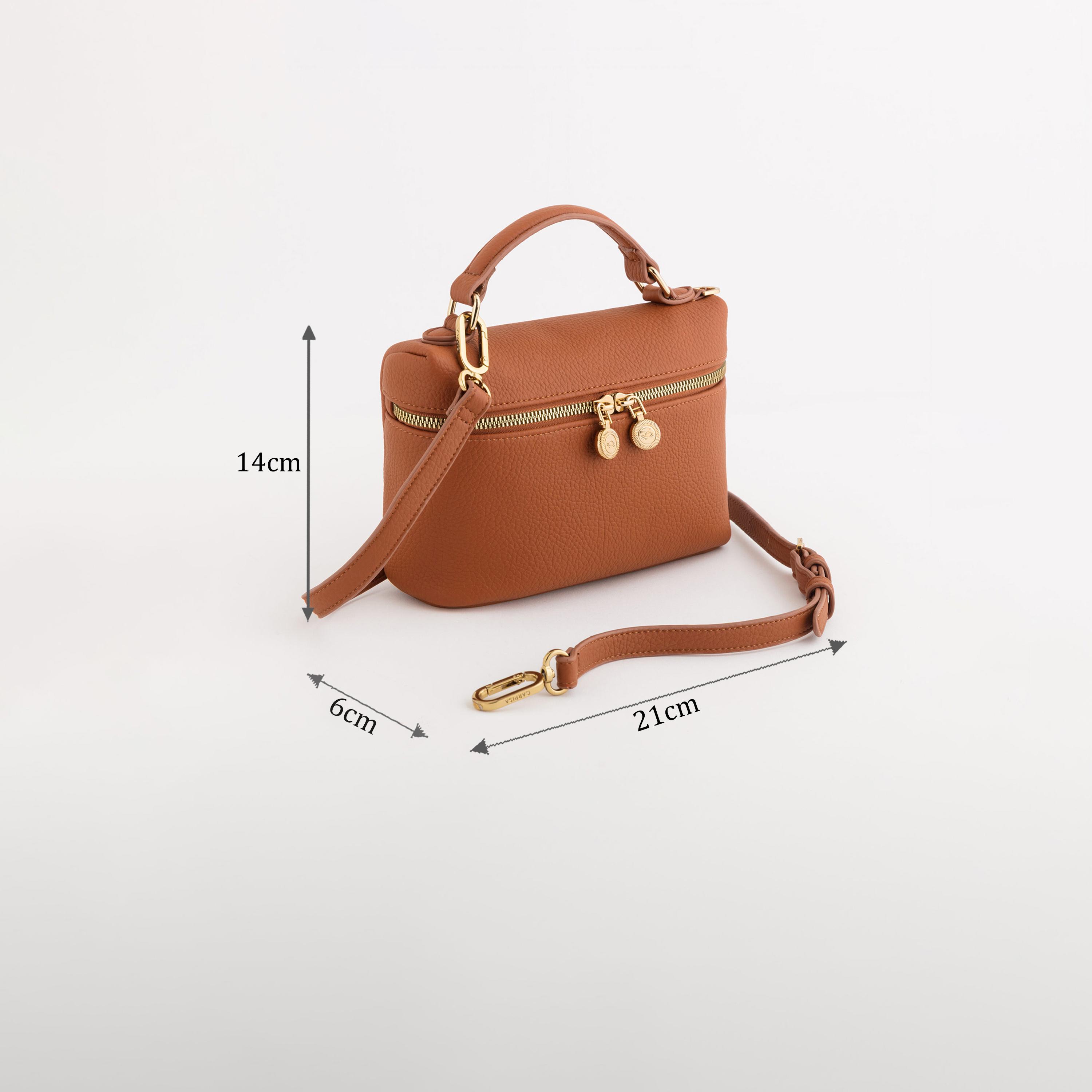 Carpisa Flaminia Self Design Crossbody Bag with Zipper Closure | 21 x 14 x 6 cm-women-bagsandwallets-handbags-image-2
