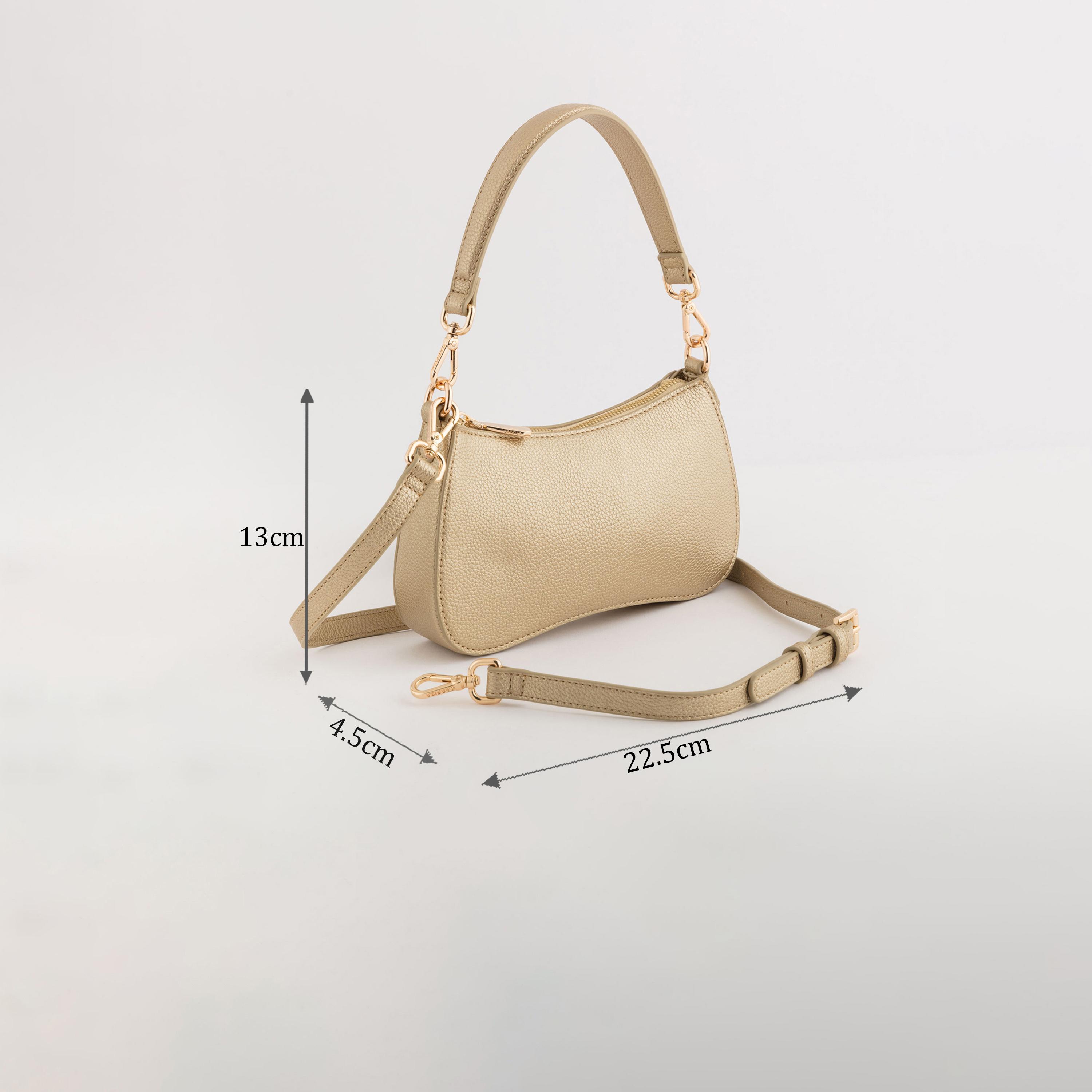كاربيسا - شنطة كروس نارسيسو تصميم معدني ذاتي سحاب للإغلاق | 22.50 × 13 × 4.50 سم-women-bagsandwallets-handbags-image-2