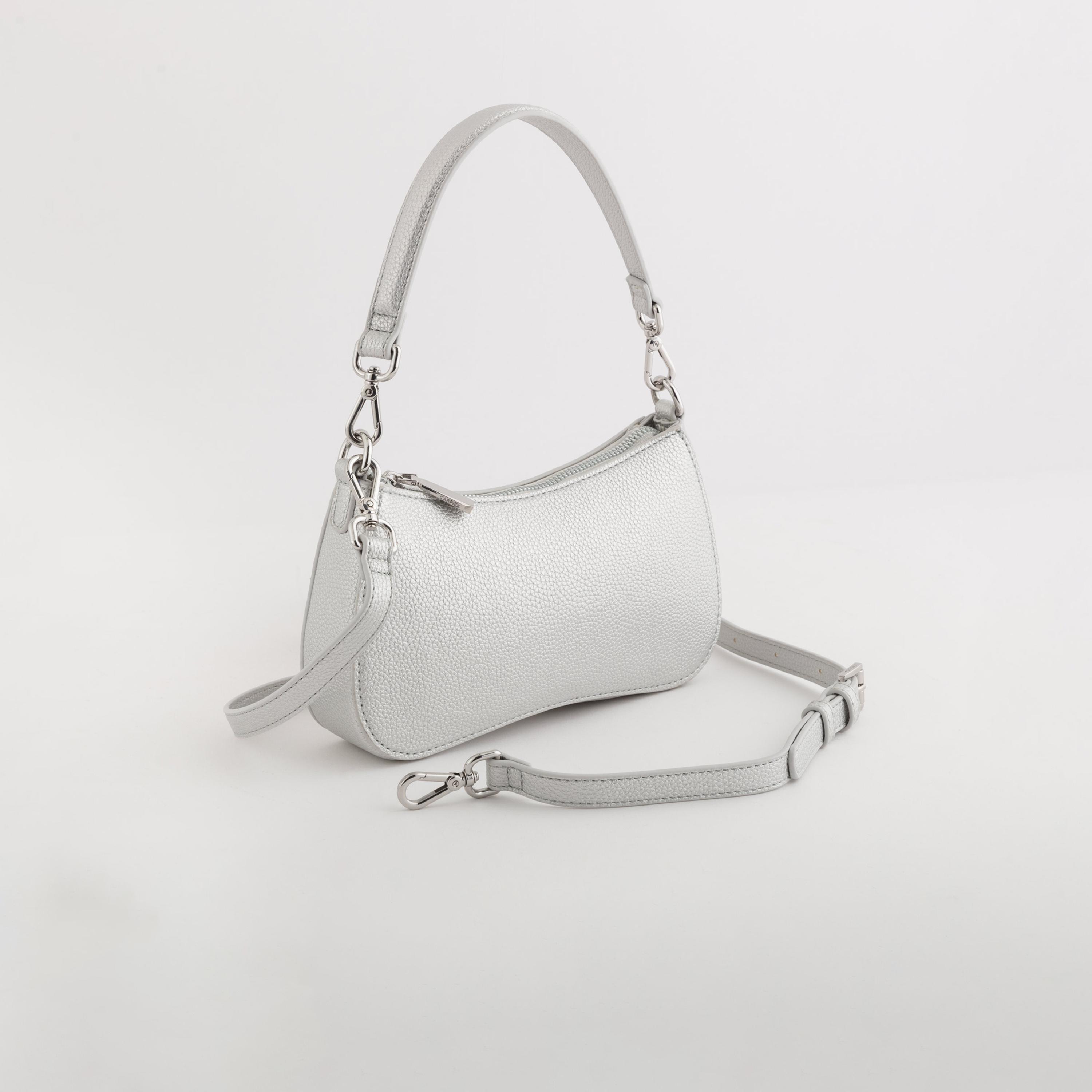 Carpisa Narciso Metallic Self Design Crossbody Bag with Zipper Closure | 22.50 x 13 x 4.50 cm-women-bagsandwallets-handbags-image-1