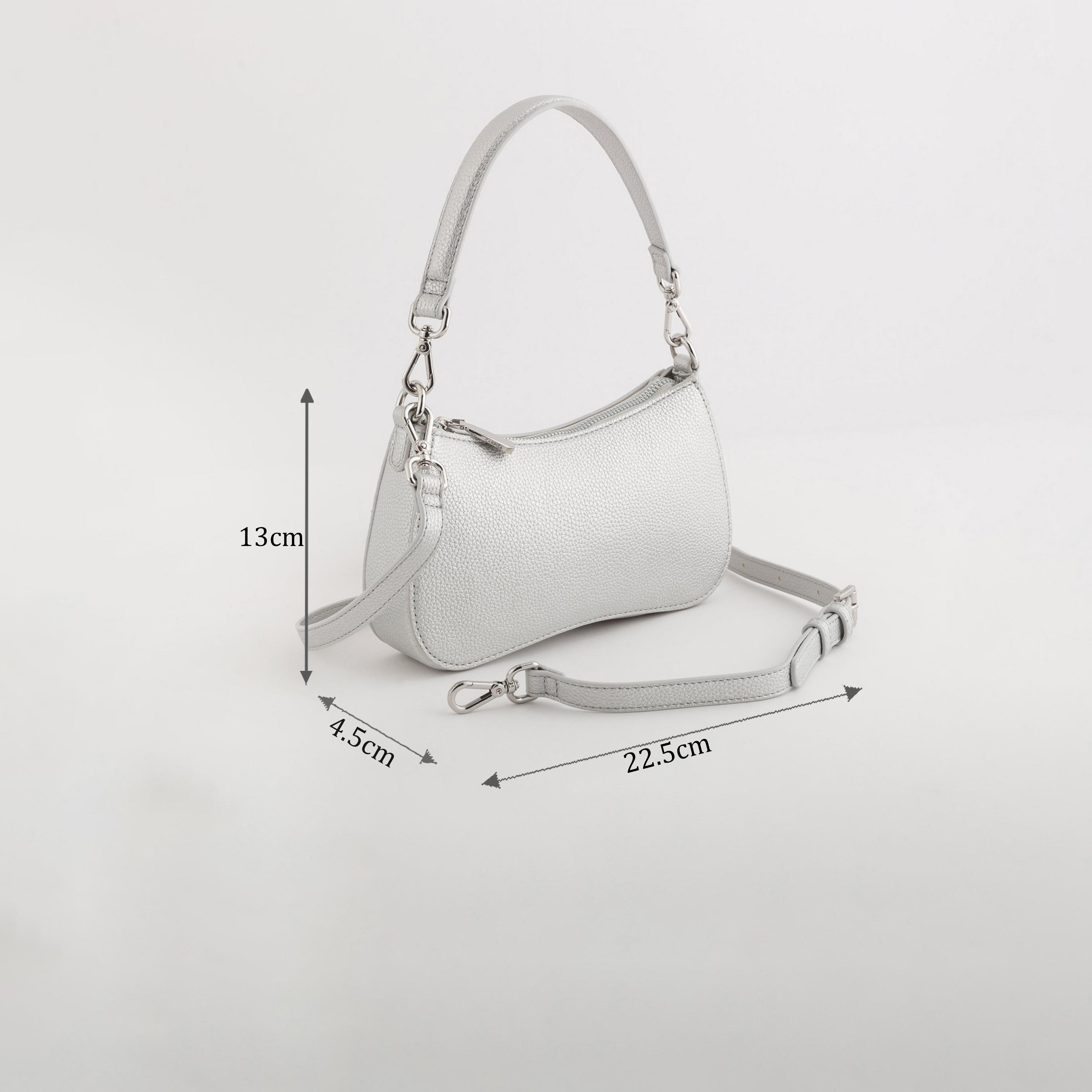 كاربيسا - شنطة كروس نارسيسو تصميم معدني ذاتي سحاب للإغلاق | 22.50 × 13 × 4.50 سم-women-bagsandwallets-handbags-image-2