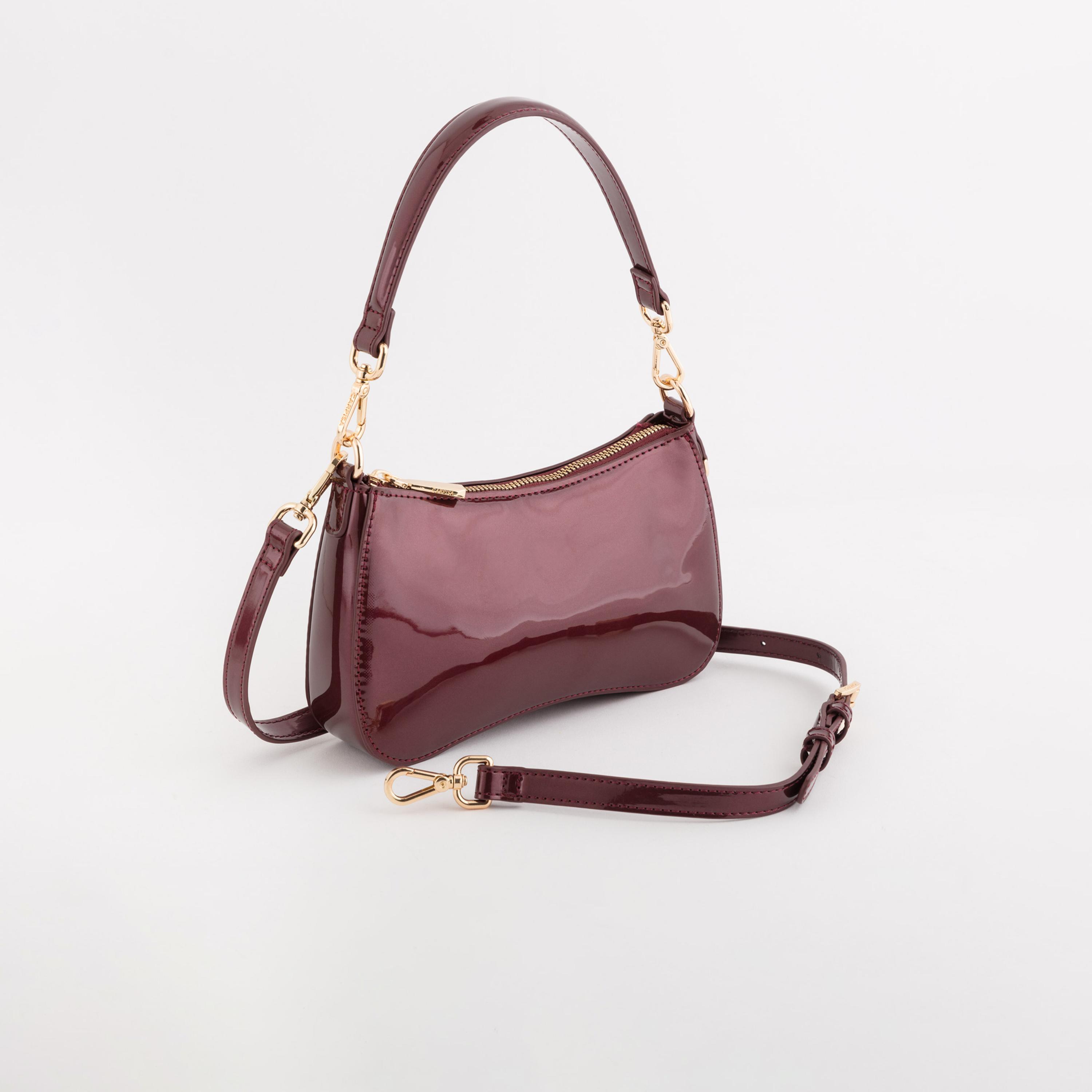 Carpisa Narciso Patent Self Design Crossbody Bag with Zipper Closure | 22.50 x 13 x 4.50 cm-women-bagsandwallets-handbags-image-1