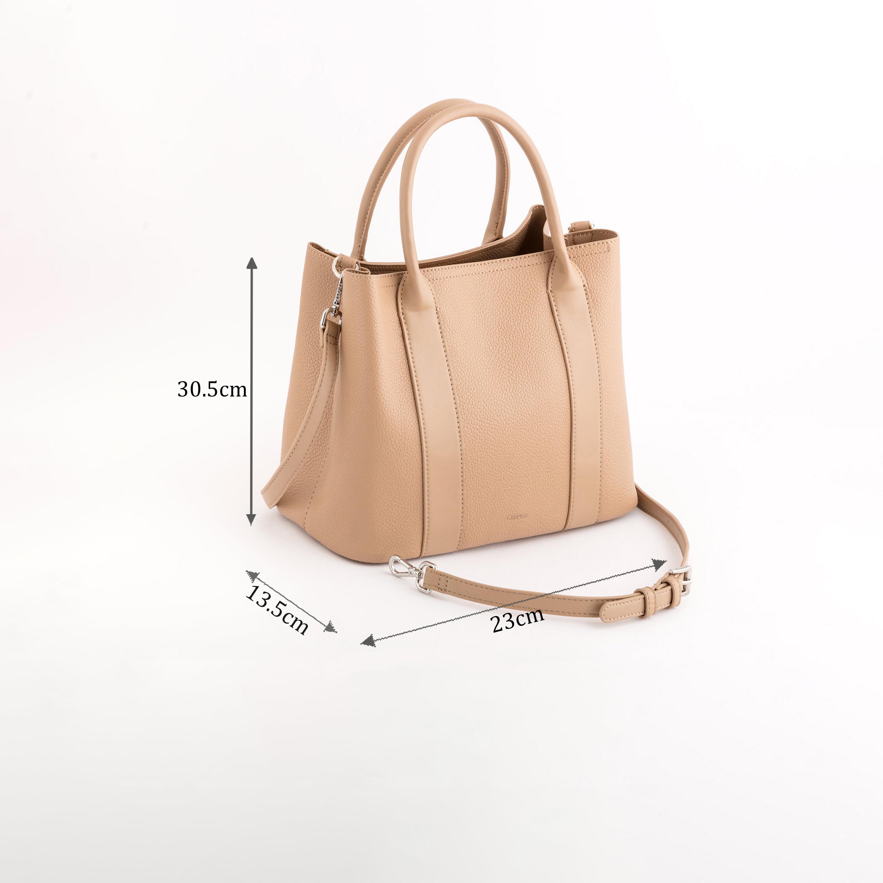 Carpisa Edvige V1 Self Design Handbag with Magnetic Closure | 30.50 x 23 x 13.50 cm-women-bagsandwallets-handbags-image-2