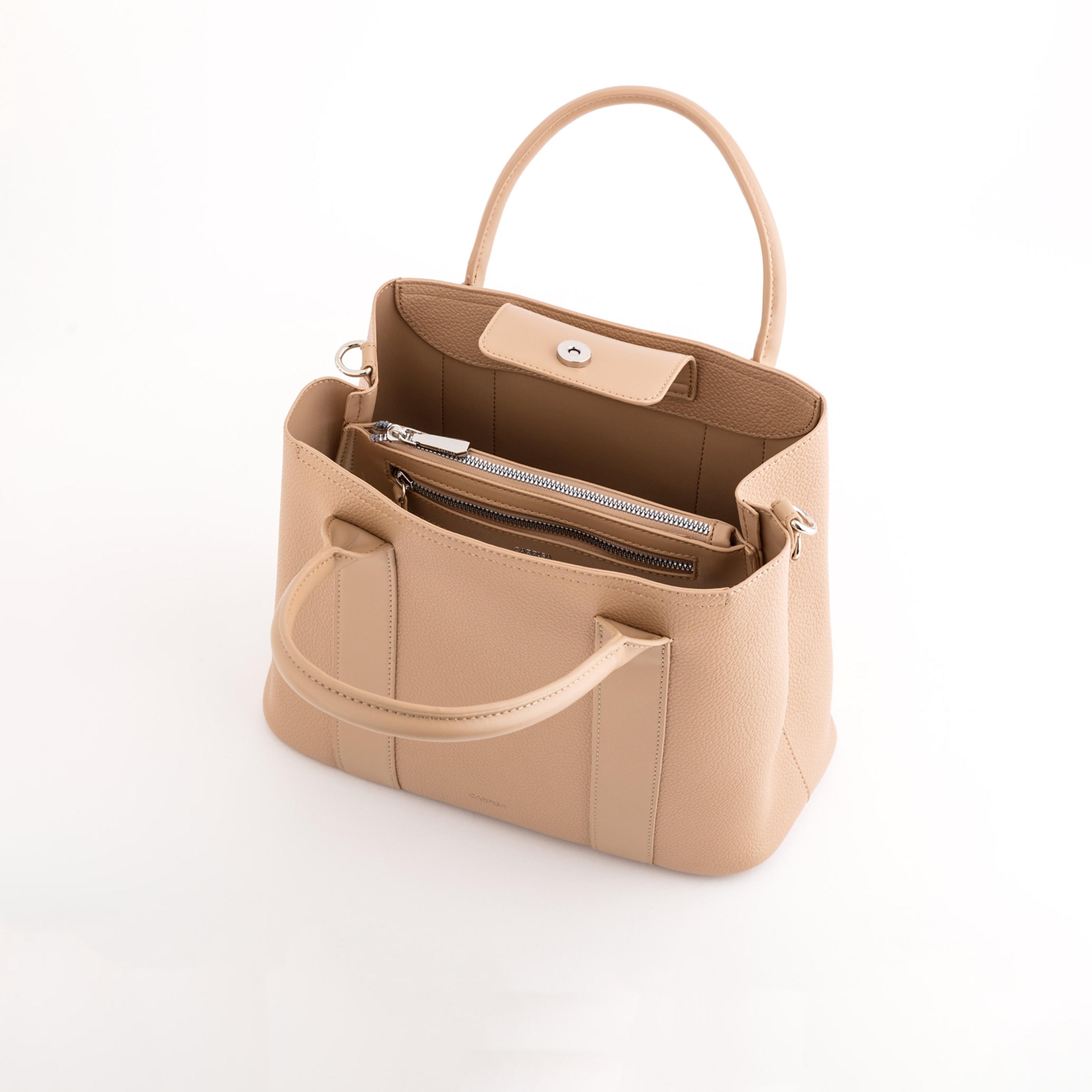 Carpisa Edvige V1 Self Design Handbag with Magnetic Closure | 30.50 x 23 x 13.50 cm-women-bagsandwallets-handbags-image-4