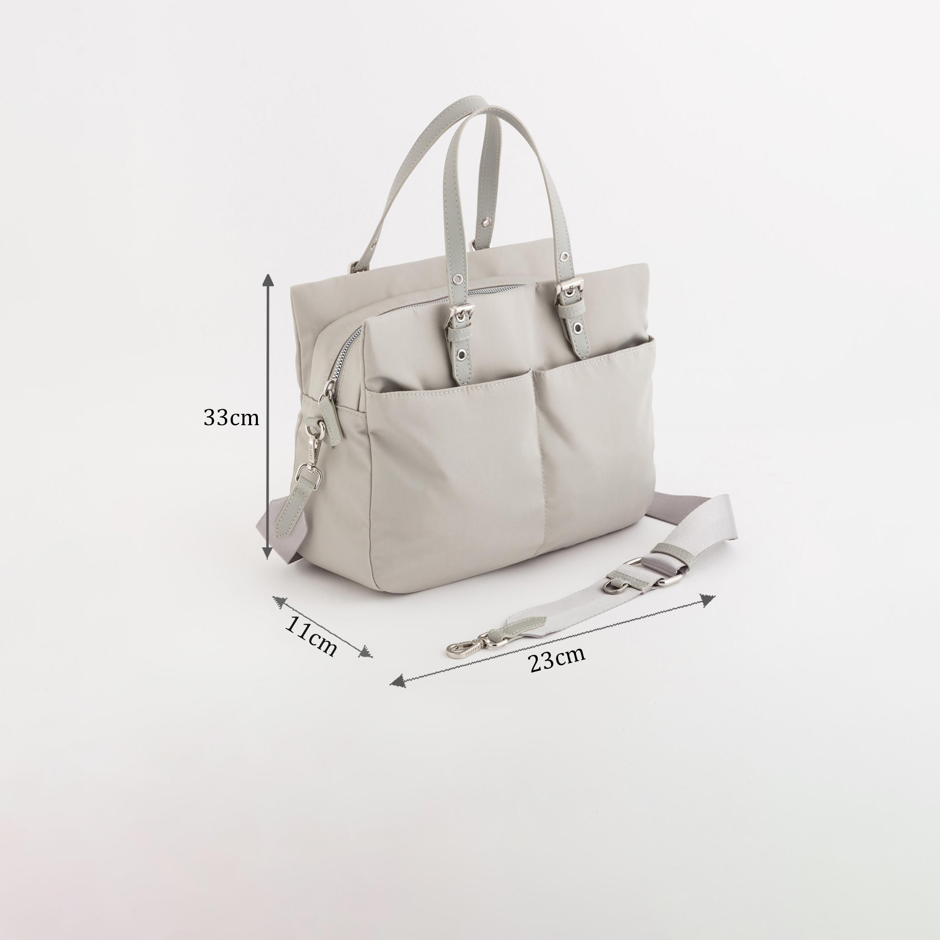 كاربيسا - شنطة يد تصميم تريفيس الذاتي سحاب للإغلاق | 33 × 23 × 11 سم-women-bagsandwallets-handbags-image-2