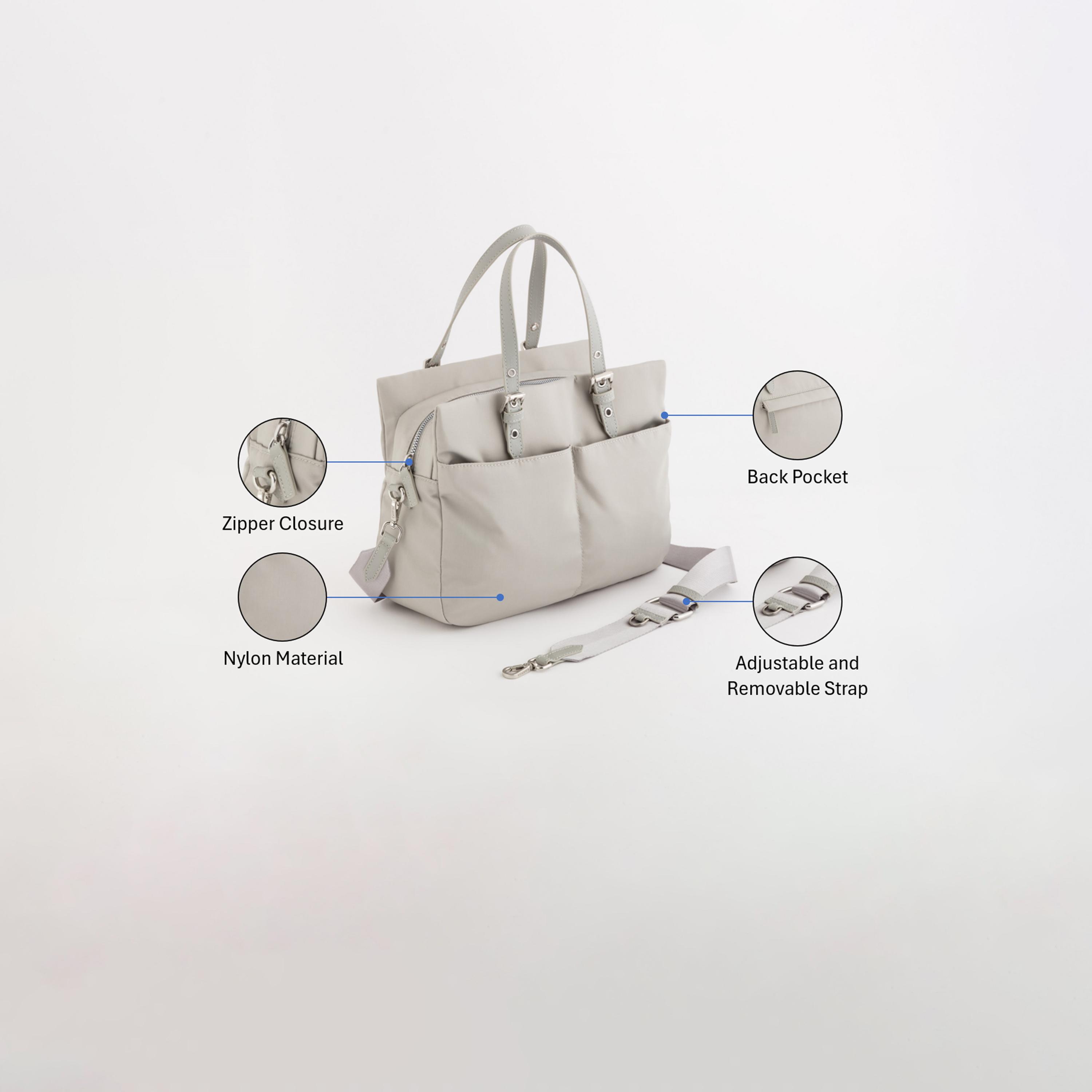 Carpisa Trevis Self Design Handbag with Zipper Closure | 33 x 23 x 11 cm-women-bagsandwallets-handbags-image-3