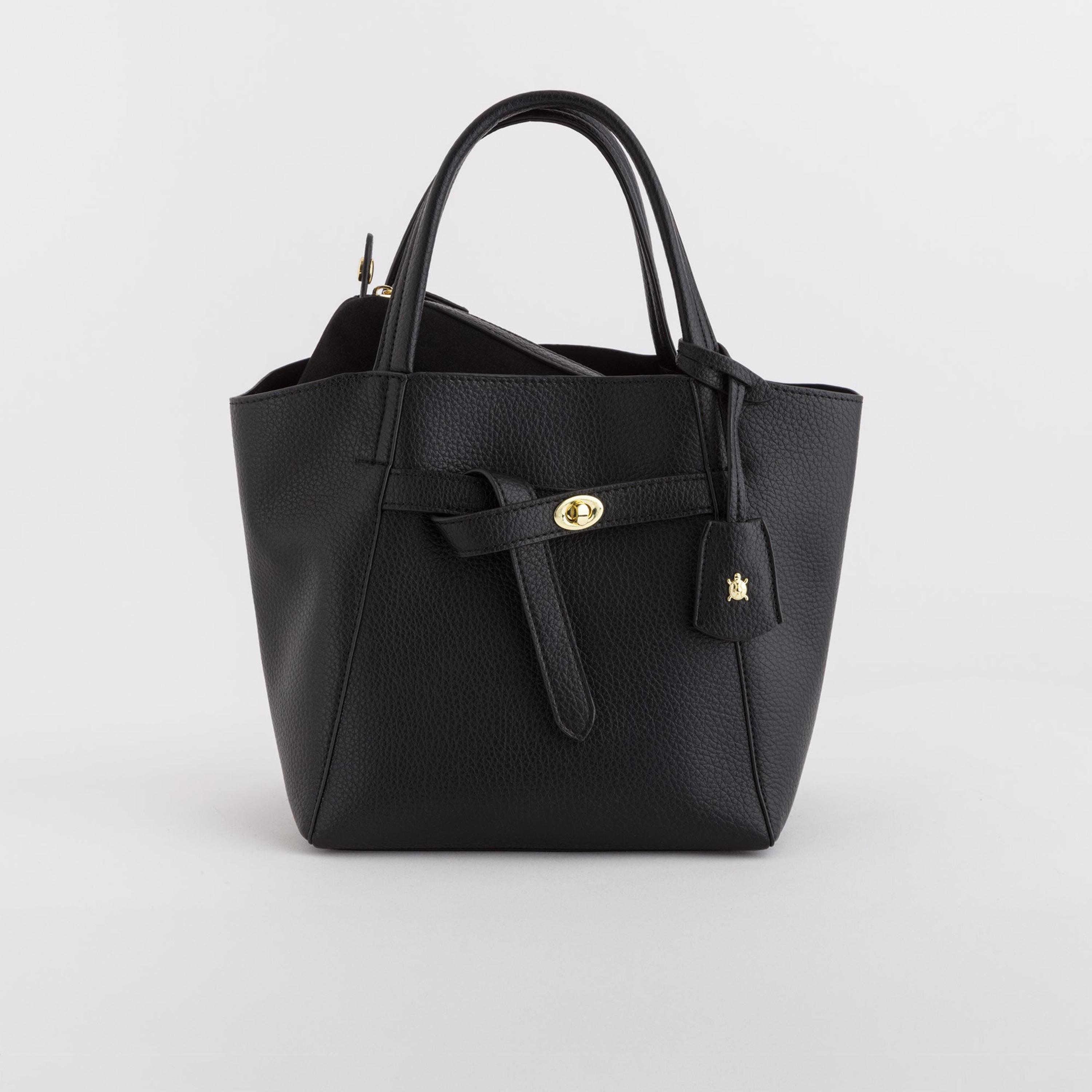 Carpisa Ontario Self Design Handbag with Magnetic Closure | 22.50 x 22 x 16.50 cm-women-bagsandwallets-handbags-image-1