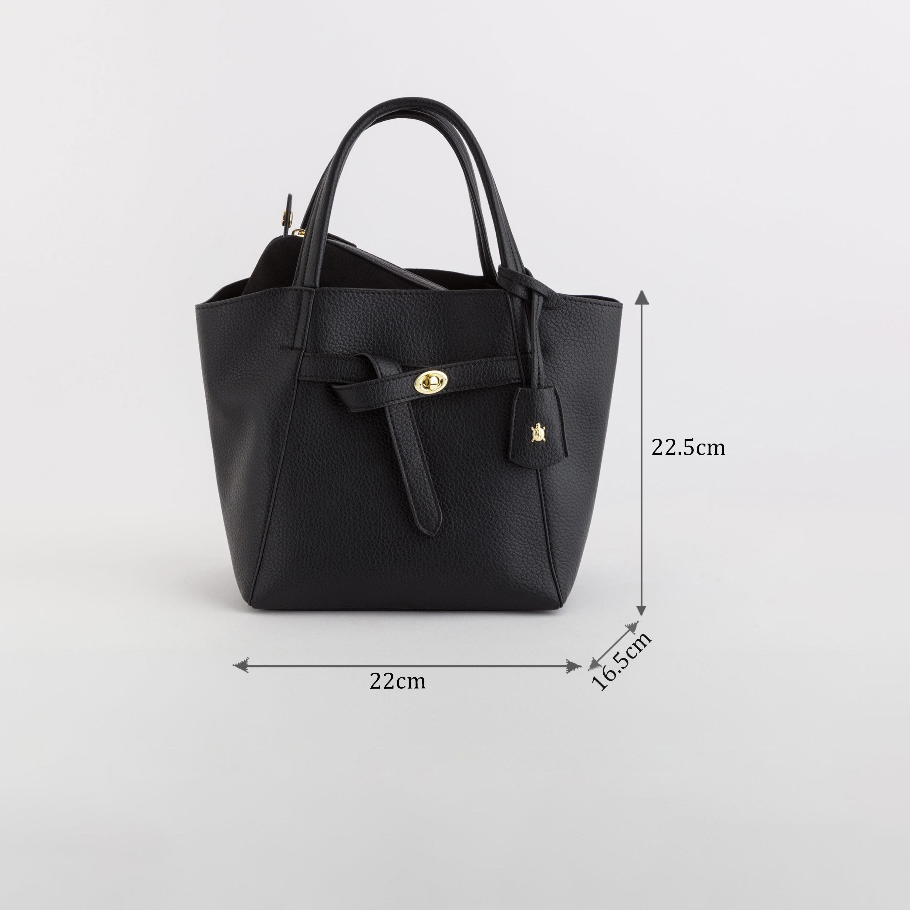 Carpisa Ontario Self Design Handbag with Magnetic Closure | 22.50 x 22 x 16.50 cm-women-bagsandwallets-handbags-image-2