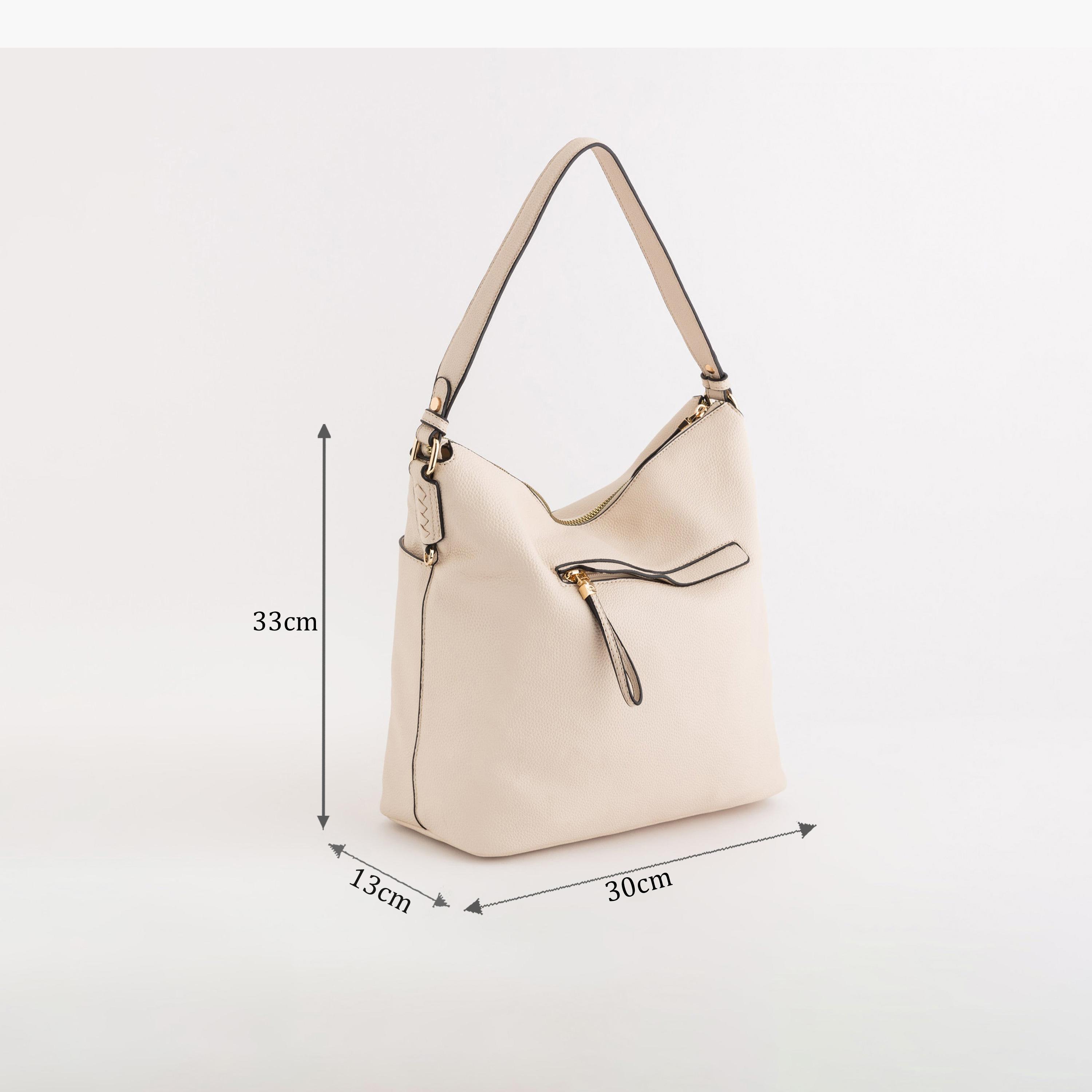 Carpisa Yukon Self Design Handbag with Zipper Closure | 33 x 30 x 13 cm-women-bagsandwallets-handbags-image-2