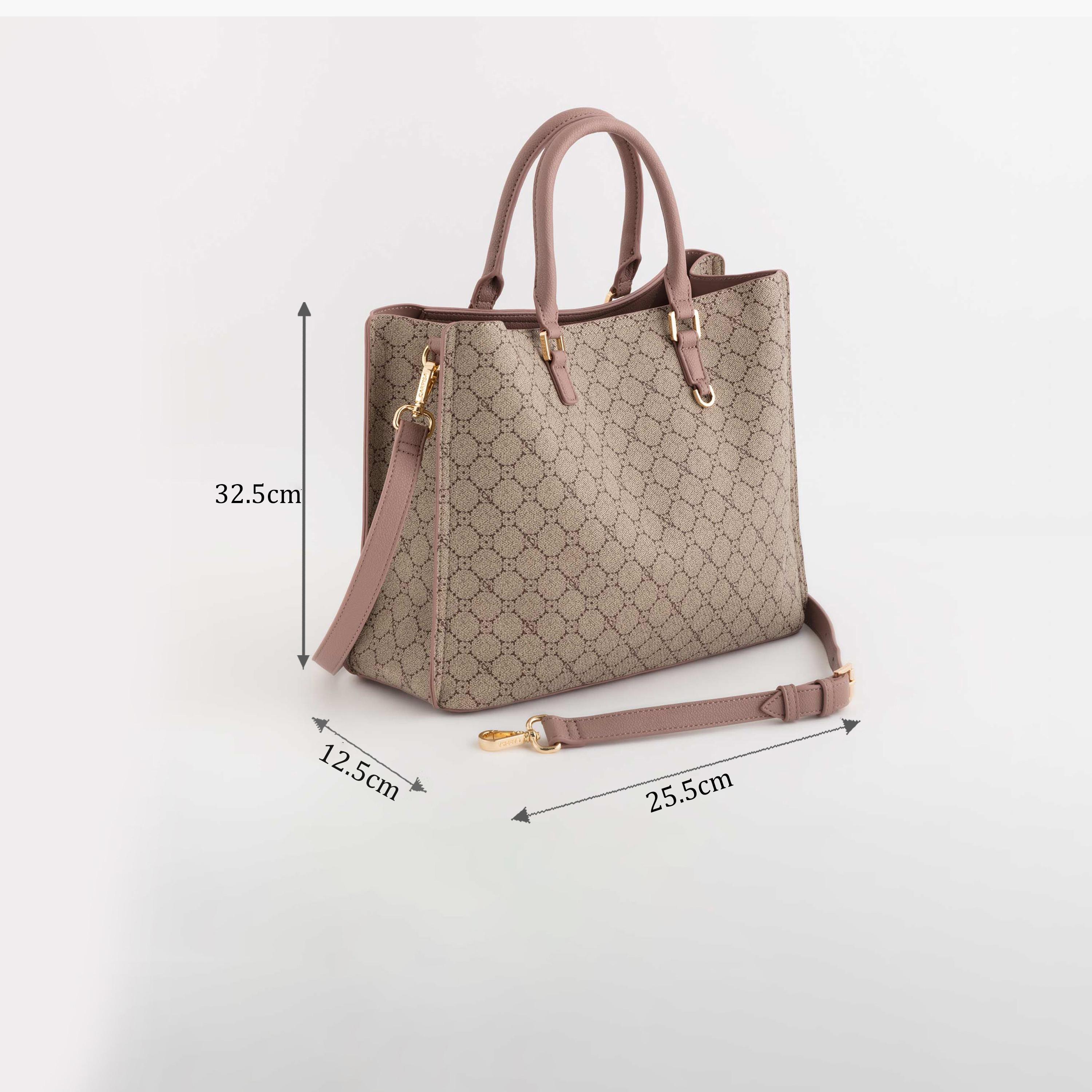 Carpisa Diana Winter Printed Handbag with Magnetic Closure | 32.50 x 25.50 x 12.50 cm-women-bagsandwallets-handbags-image-2