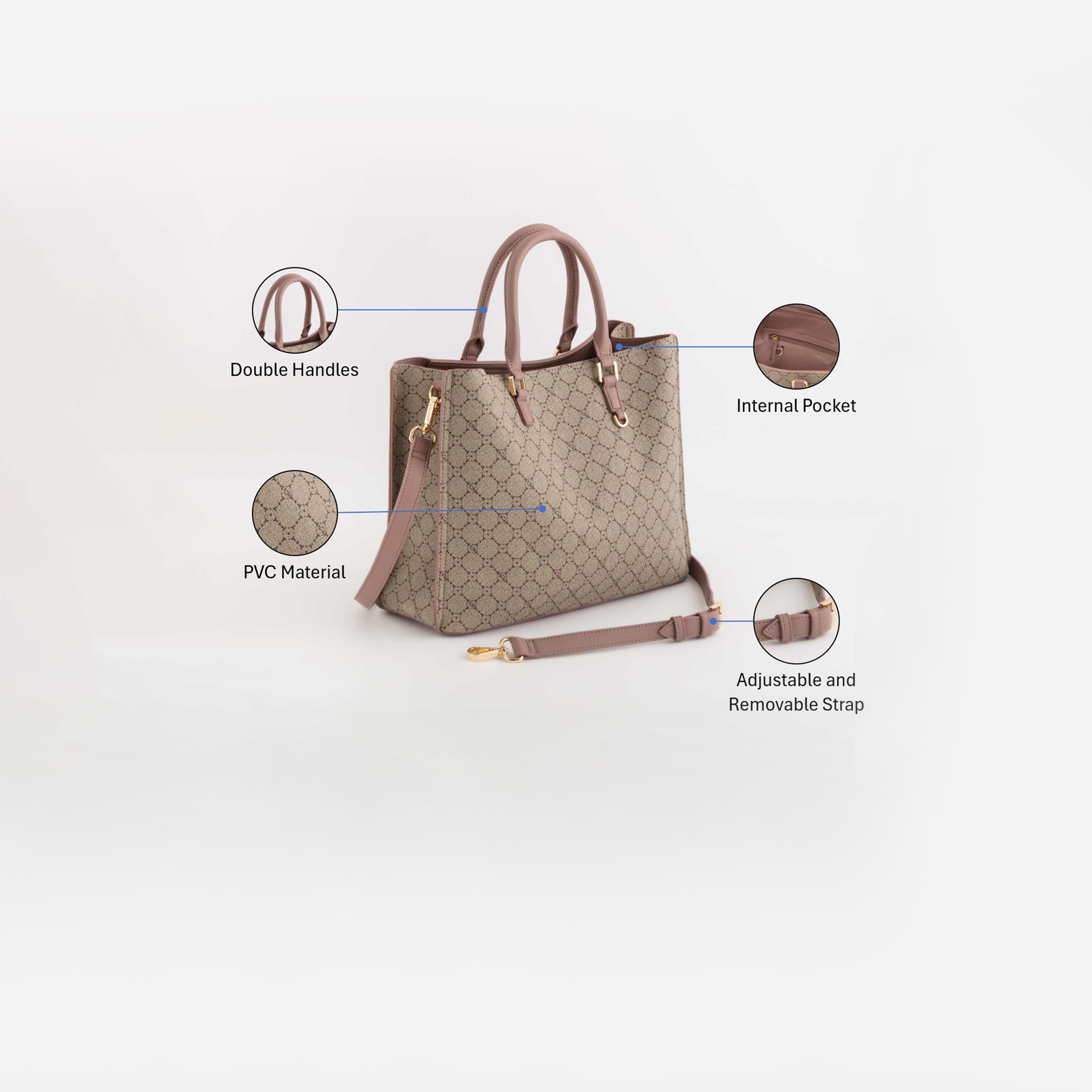 Carpisa Diana Winter Printed Handbag with Magnetic Closure | 32.50 x 25.50 x 12.50 cm-women-bagsandwallets-handbags-image-3