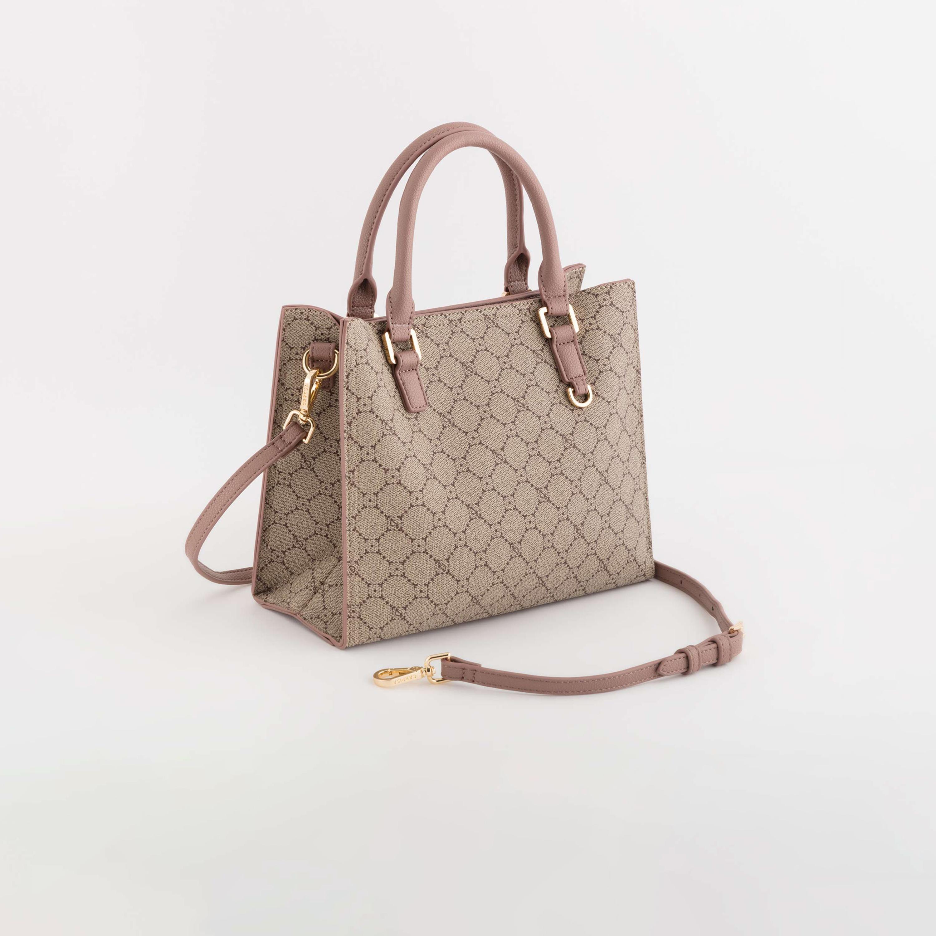 كاربيسا - شنطة يد ديانا وينتر مطبوعة إغلاق مغناطيسي | 26 × 21 × 11 سم-women-bagsandwallets-handbags-image-1