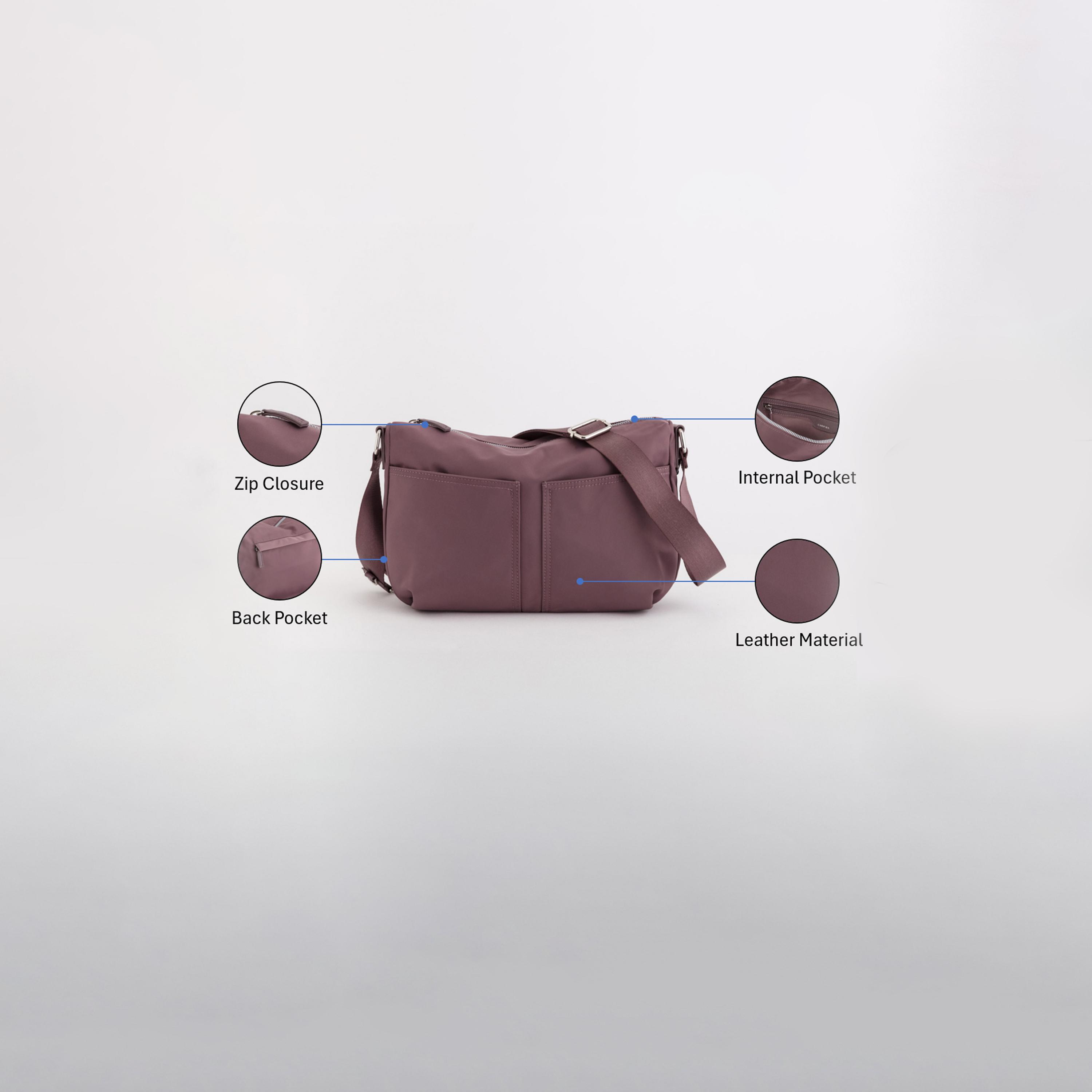Carpisa Trevis Winter Self Design Handbag with Zipper Closure | 35 x 21 x 7 cm-women-bagsandwallets-handbags-image-3