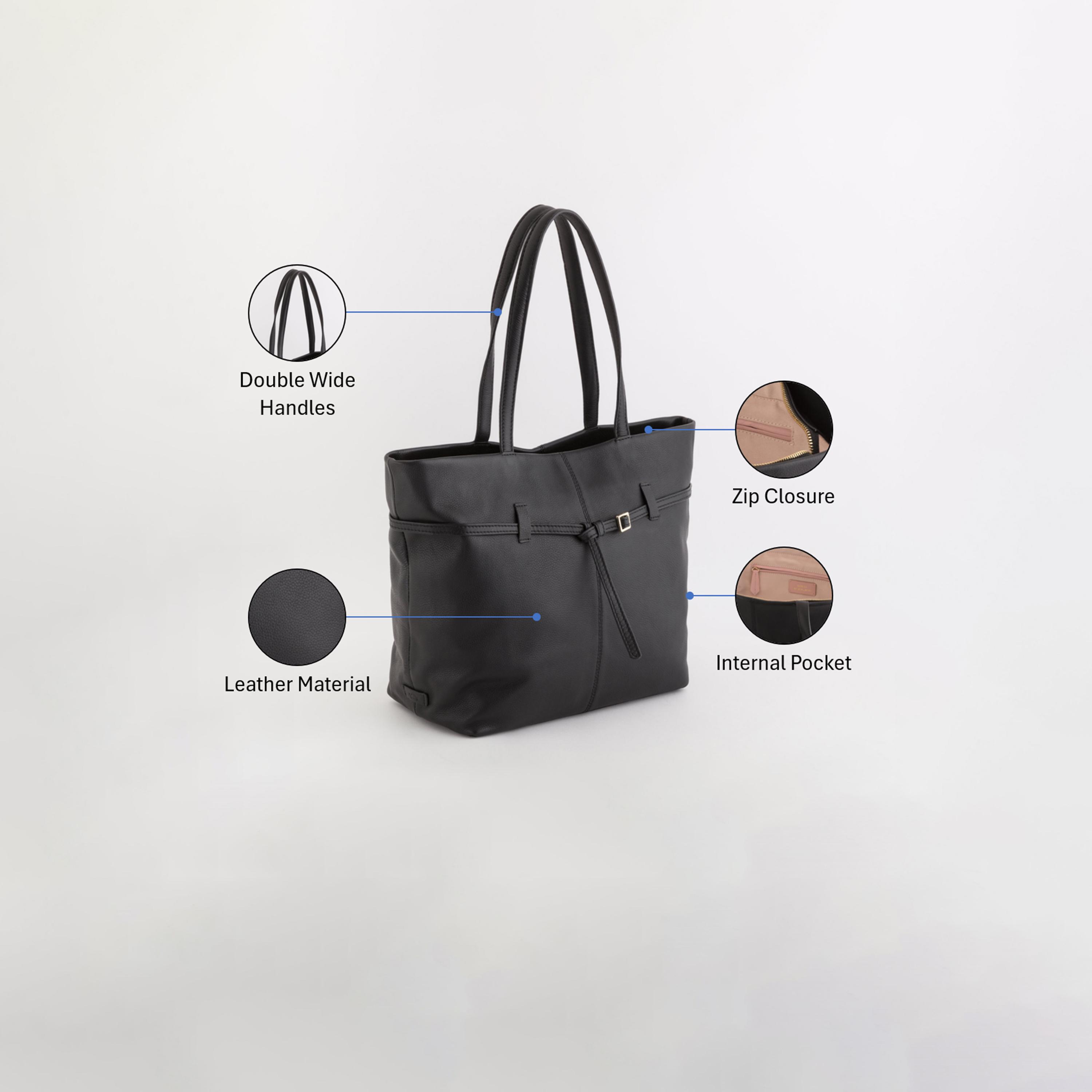 Carpisa Novella V2 Self Design Leather Bag with Zipper Closure | 31 x 29 x 17.50 cm-women-bagsandwallets-handbags-image-3