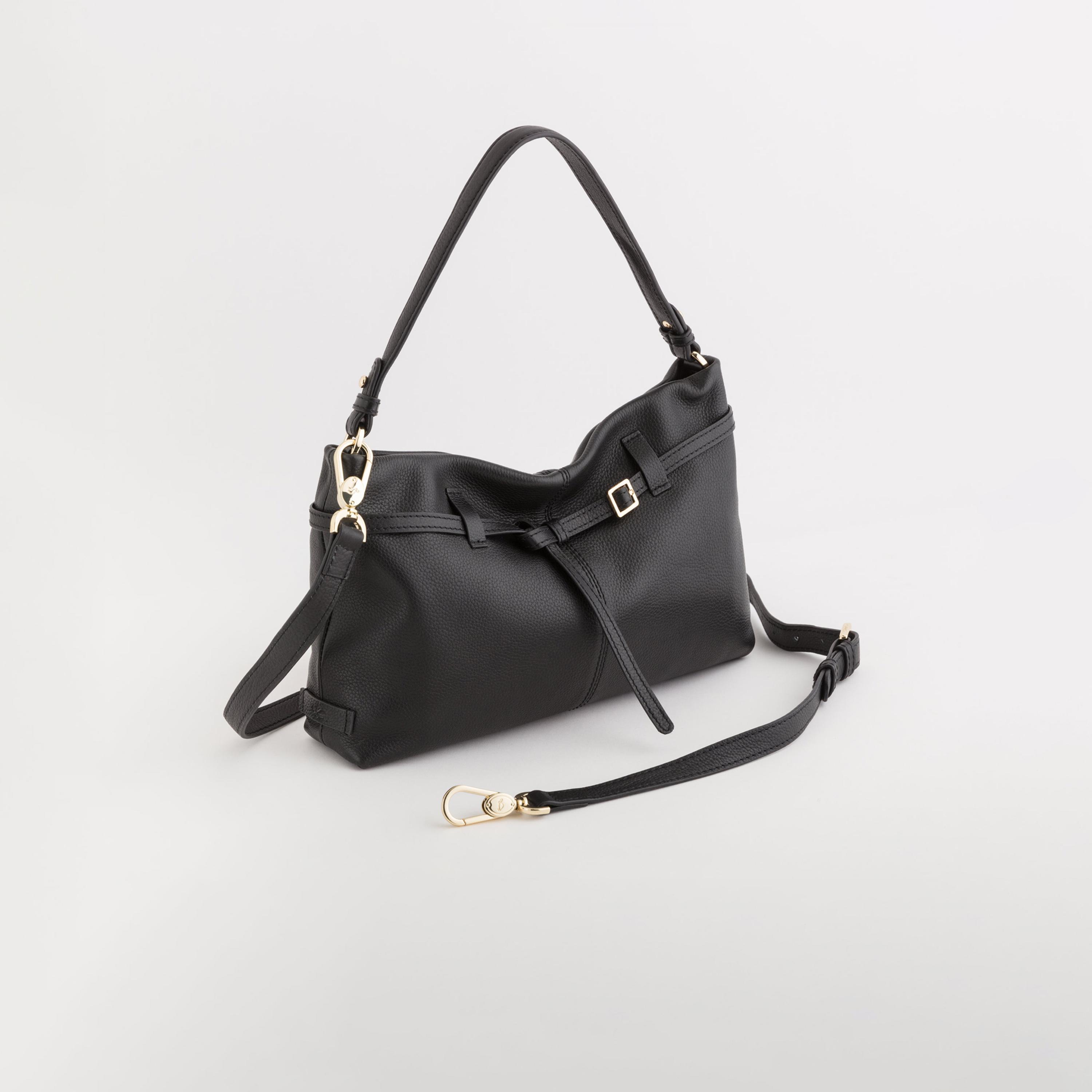 Carpisa Novella V2 Self Design Leather Bag with Zipper Closure | 33 x 19 x 7 cm-women-bagsandwallets-handbags-image-1