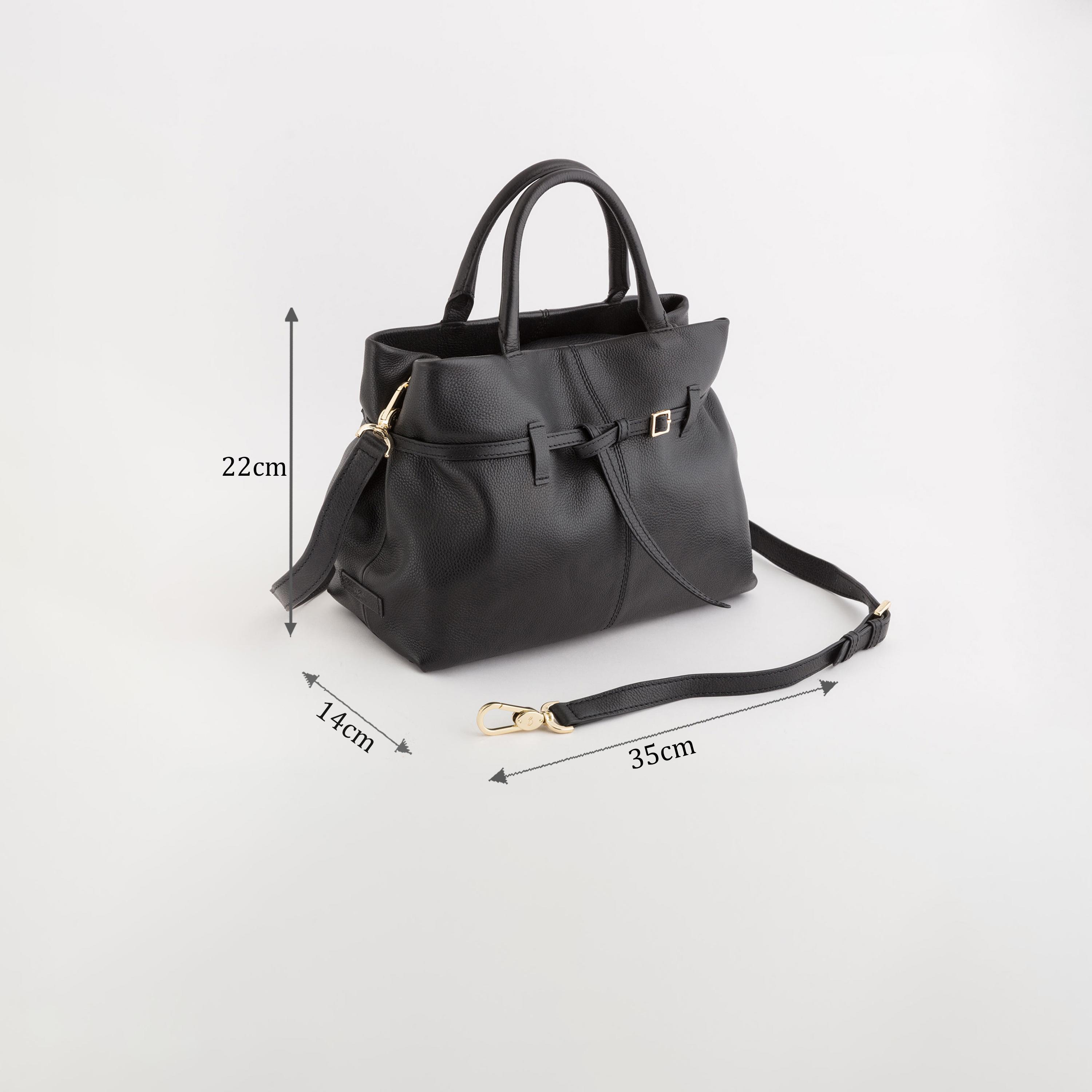 Carpisa Novella V2 Self Design Leather Handbag with Magnetic Closure | 35 x 22 x 14 cm-women-bagsandwallets-handbags-image-2