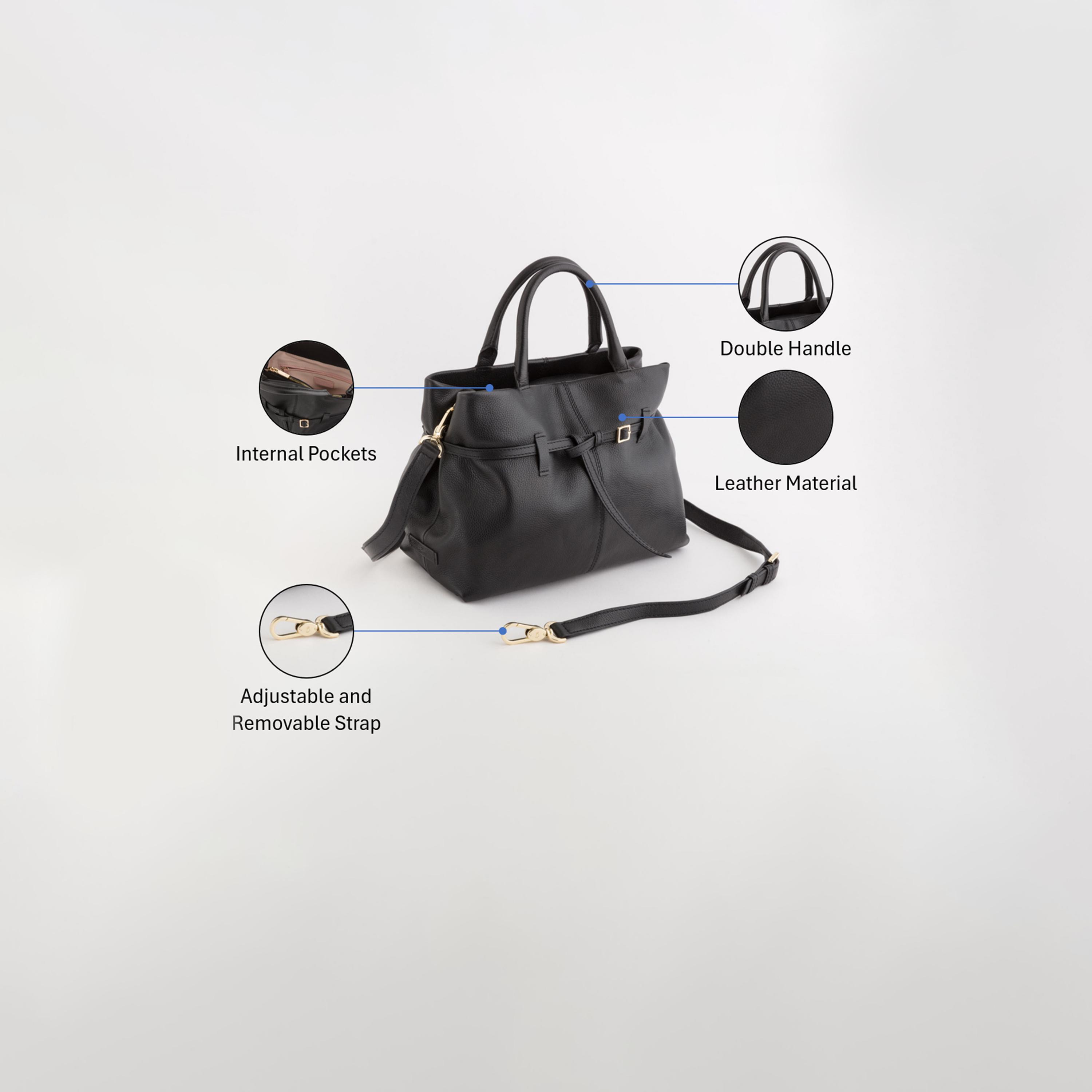 كاربيسا - شنطة يد نوفيللا V2 الجلد تصميم ذاتي وإغلاق مغناطيسي | 35 × 22 × 14 سم-women-bagsandwallets-handbags-image-3