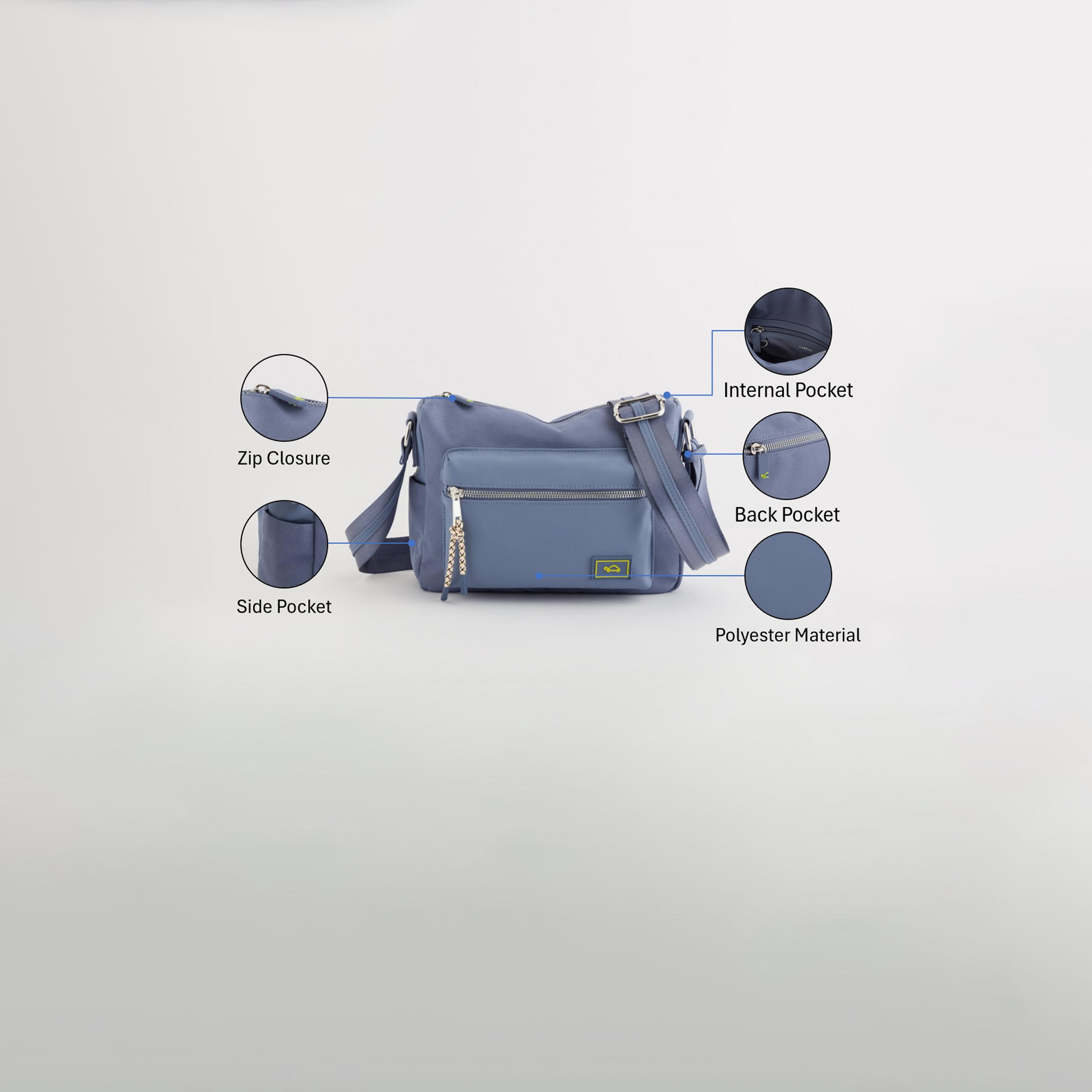 كاربيسا - شنطة كتف تصميم أمستردام ذاتي سحاب للإغلاق | 27 × 19.50 × 6.50 سم-women-bagsandwallets-handbags-image-3