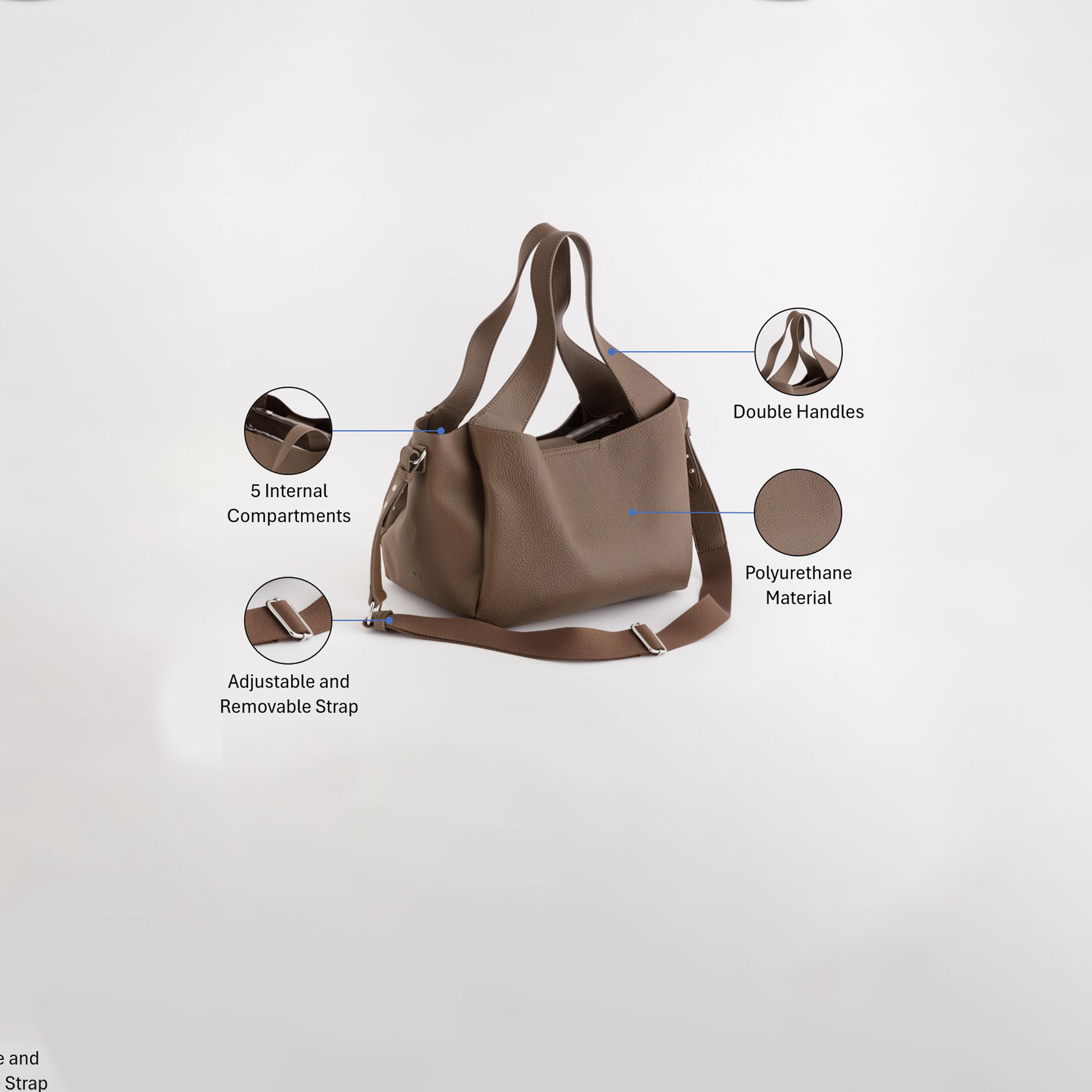Carpisa Lady Self Design Shoulder Bag with Magnetic Closure | 30 x 23.50 x 17.50 cm-women-bagsandwallets-handbags-image-3