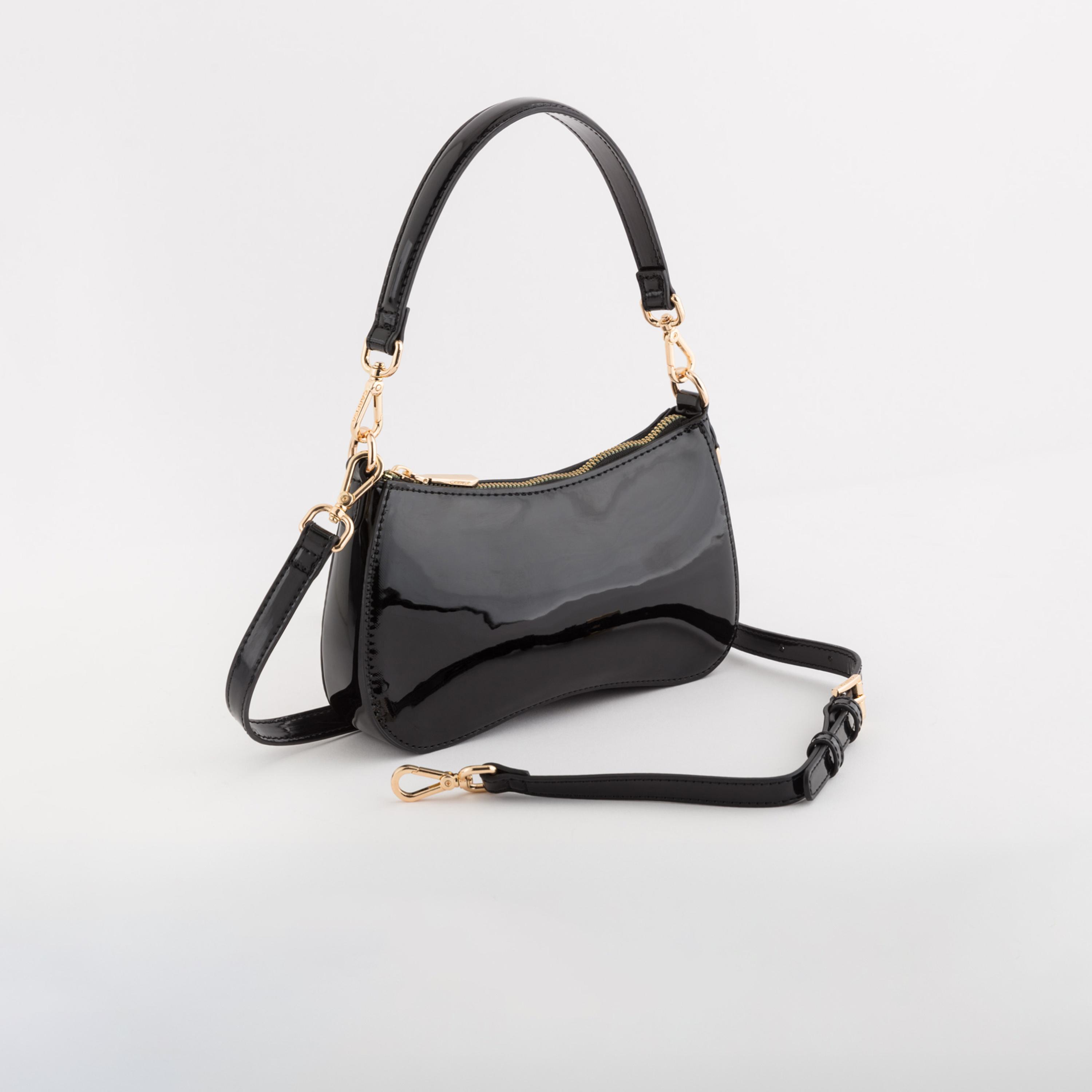 كاربيسا - شنطة كتف تصميم نارسيسو اللامع سحاب إغلاق | 22.50 × 13 × 4.50 سم-women-bagsandwallets-handbags-image-1