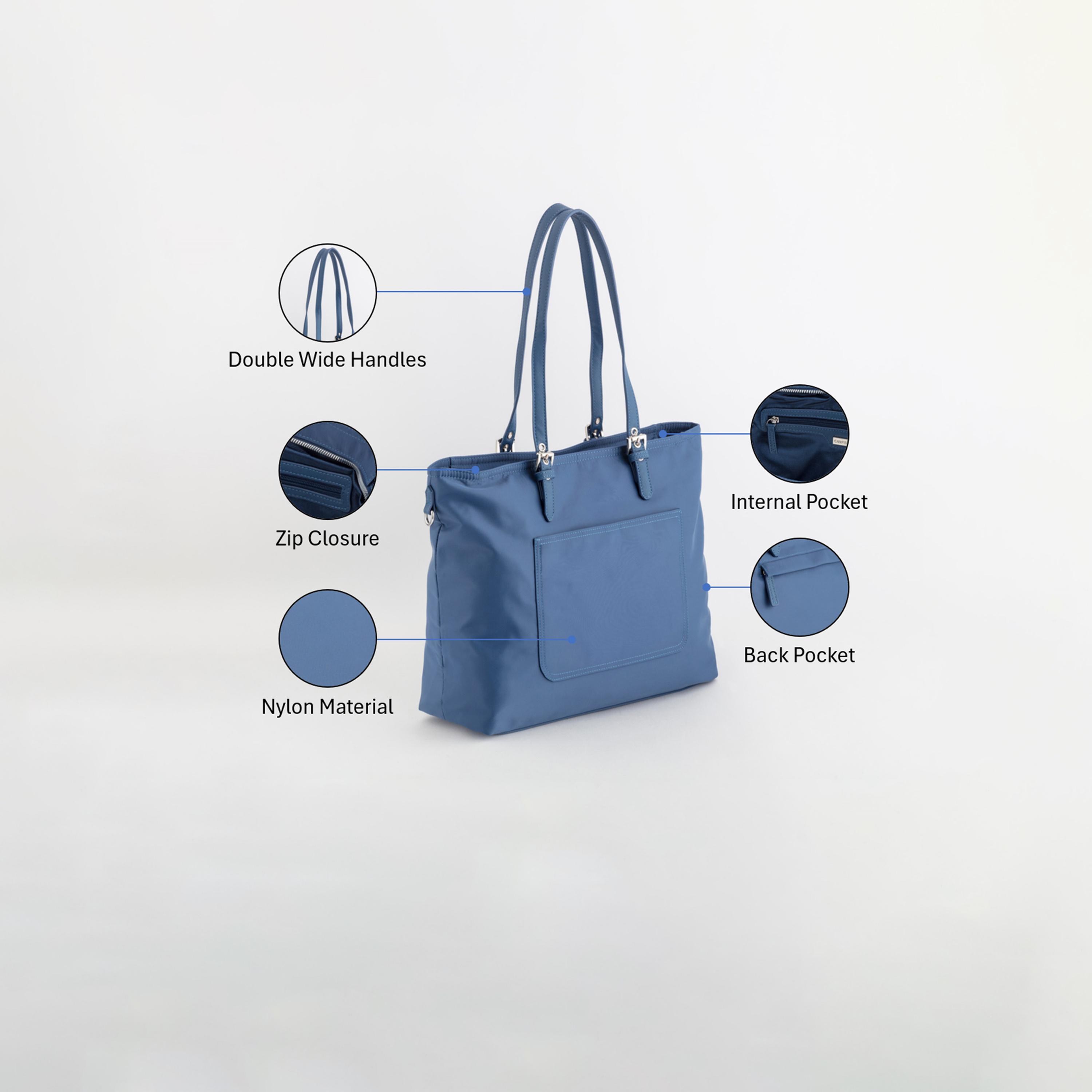 Carpisa Trevis Self Design Tote Bag with Zipper Closure | 35 x 28 x 16 cm-women-bagsandwallets-handbags-image-3