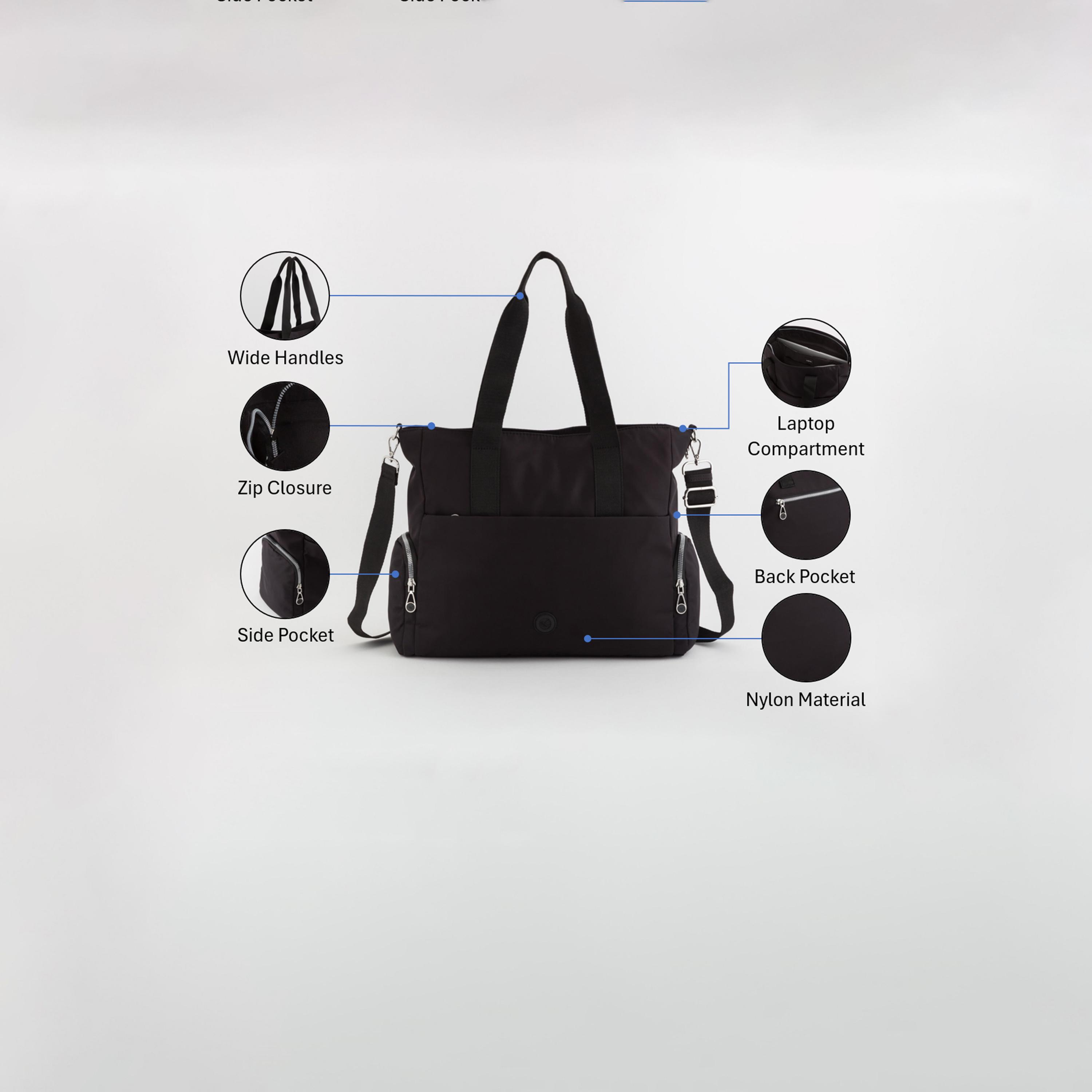 كاربيسا - شنطة تسوق أنفرسا تصميم ذاتي سحاب للإغلاق | 38 × 32 × 13 سم-women-bagsandwallets-handbags-image-3