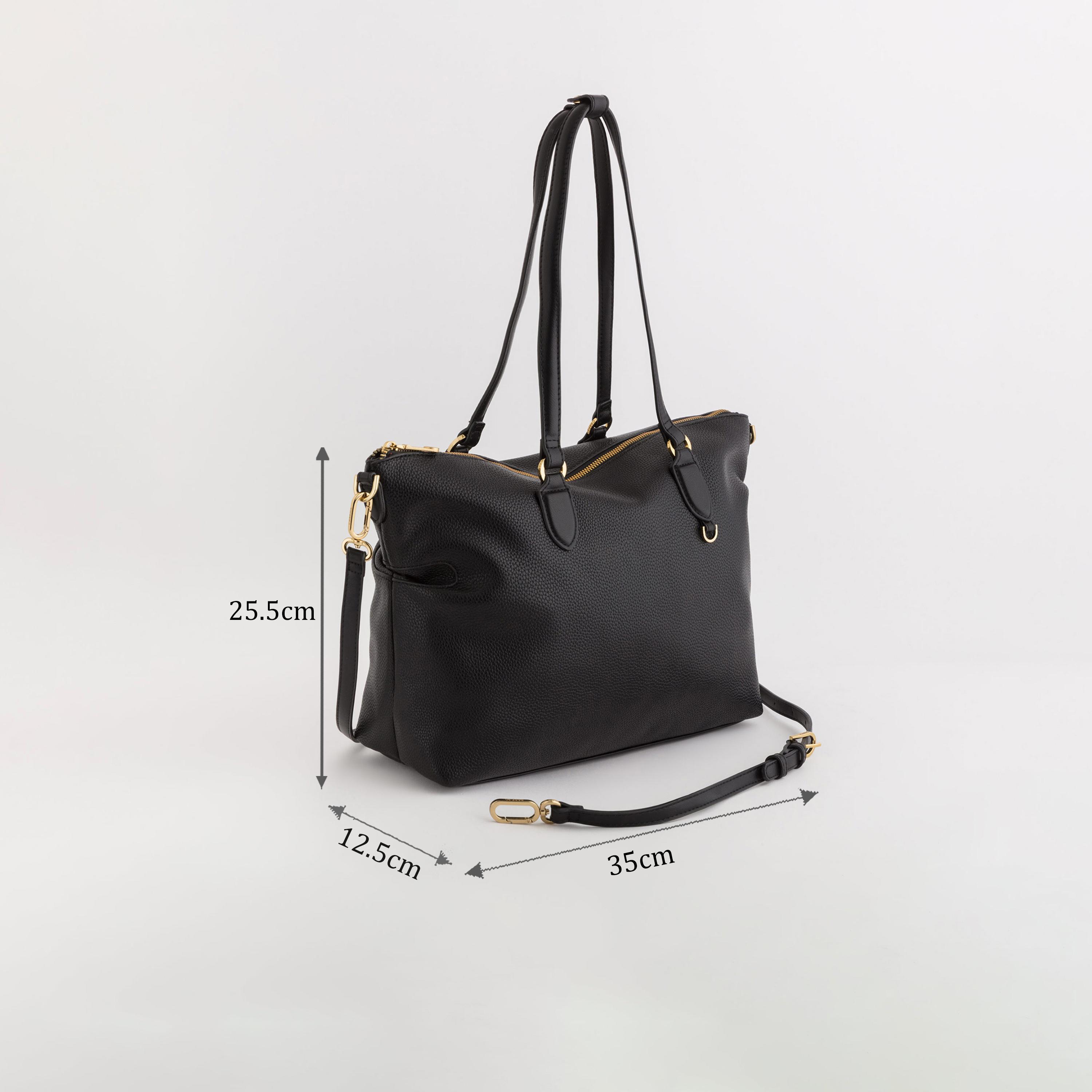 Carpisa Augusta Self Design Tote Bag with Zipper Closure | 35 x 25.50 x 12.50 cm-women-bagsandwallets-handbags-image-2