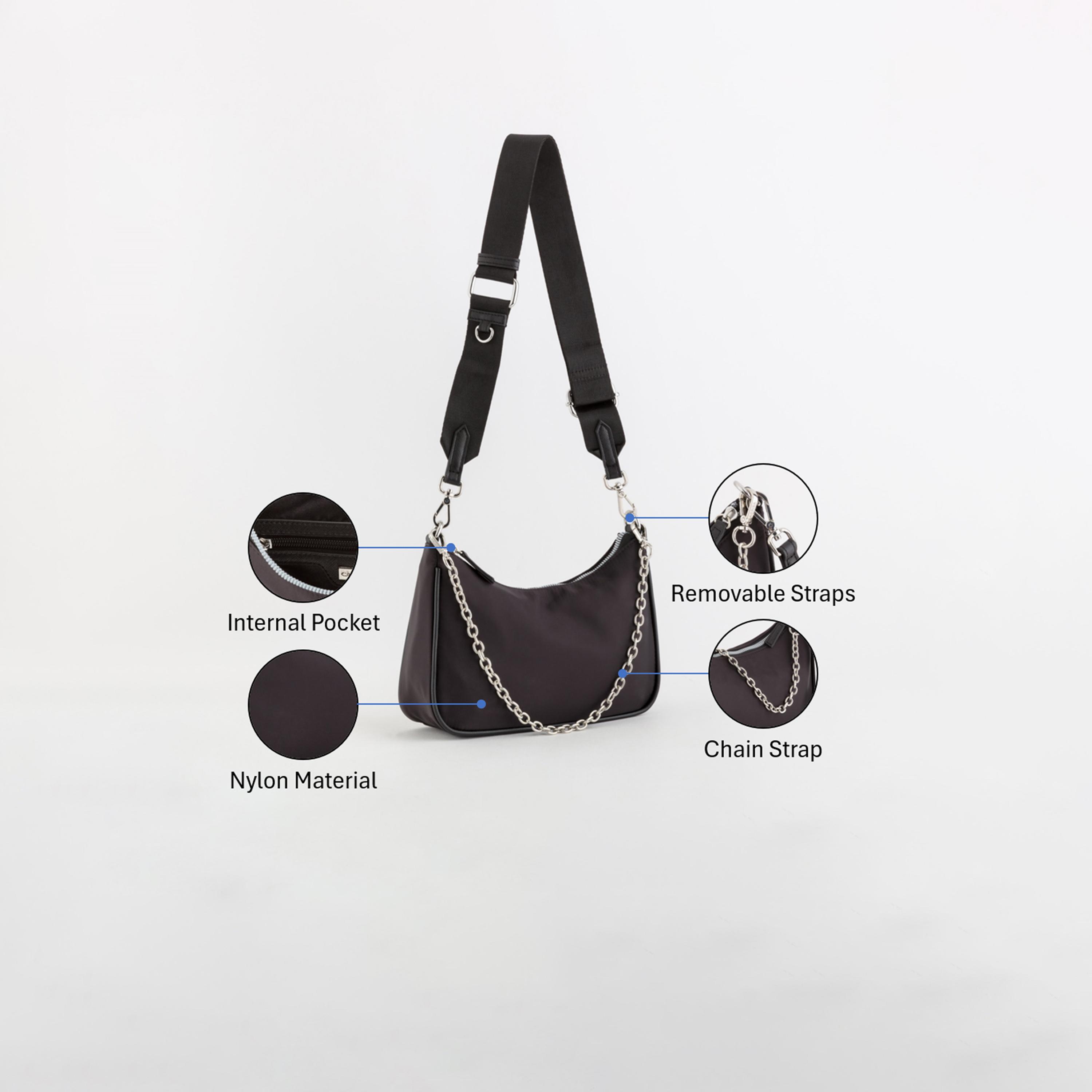 Carpisa Trevis Self Design Waist Bag with Zipper Closure | 25 x 18.50 x 8 cm-women-bagsandwallets-handbags-image-3