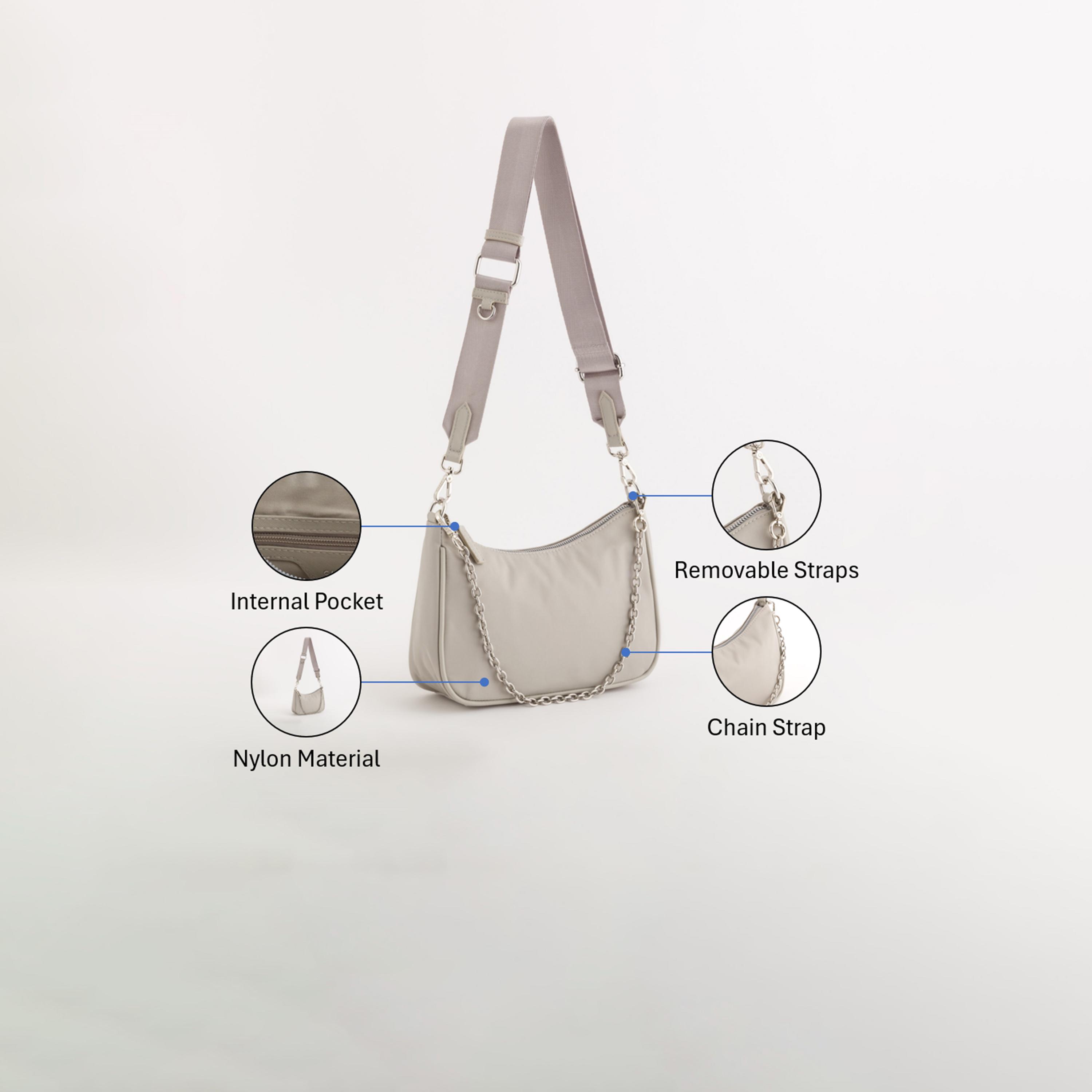 كاربيسا - شنطة خصر تصميم تريفيس الذاتي سحاب إغلاق | 25 × 18.50 × 8 سم-women-bagsandwallets-handbags-image-3