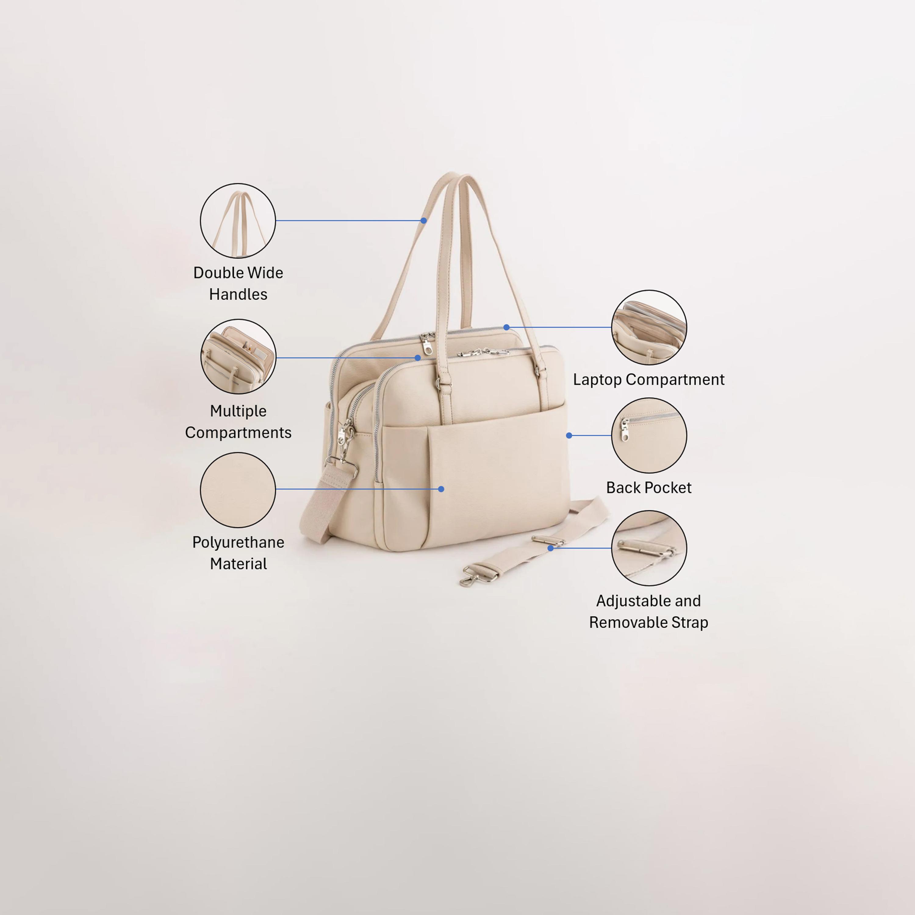 كاربيسا - شنطة أعمال جاكاراندا V2 تصميم ذاتي سحاب إغلاق | 37 × 29 × 13.50 سم-women-bagsandwallets-handbags-image-3