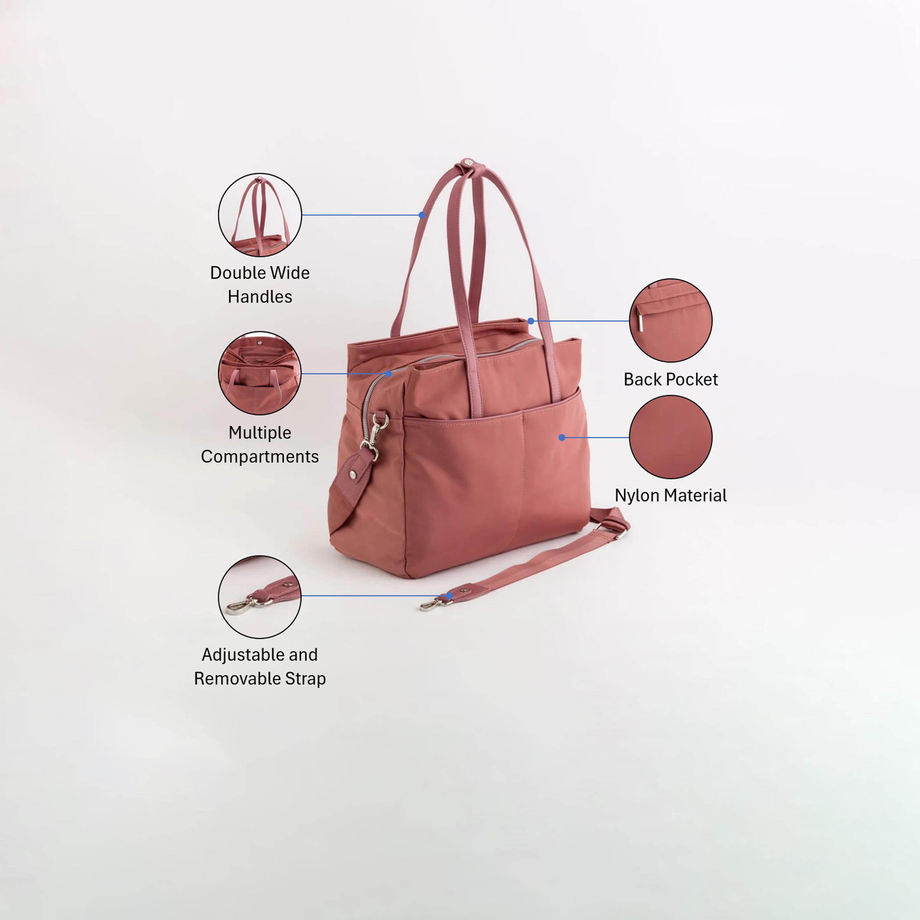 كاربيسا - شنطة أعمال تصميم تريفيس، سحاب إغلاق | 37 × 28 × 15 سم-women-bagsandwallets-handbags-image-3