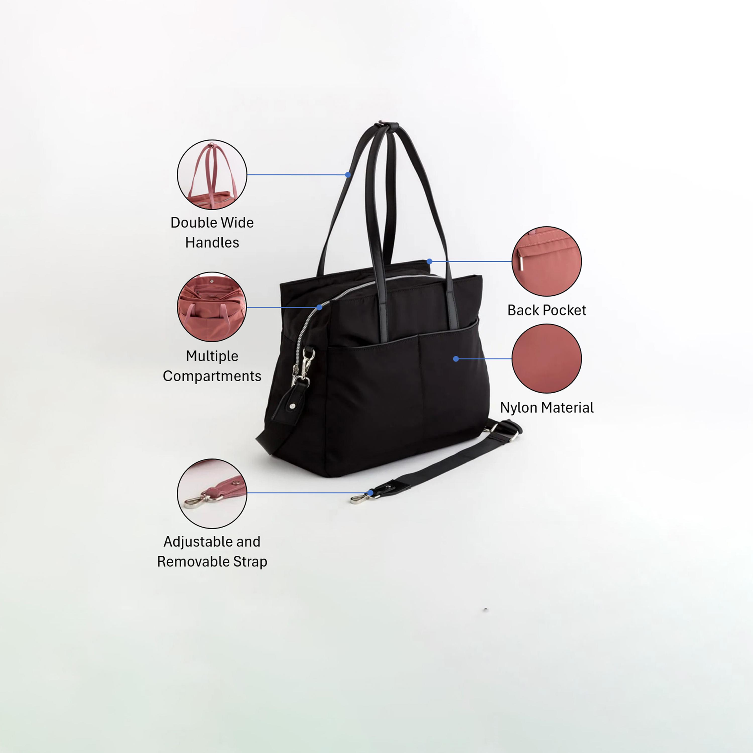 كاربيسا - شنطة أعمال تصميم تريفيس، سحاب إغلاق | 37 × 28 × 15 سم-women-bagsandwallets-handbags-image-3
