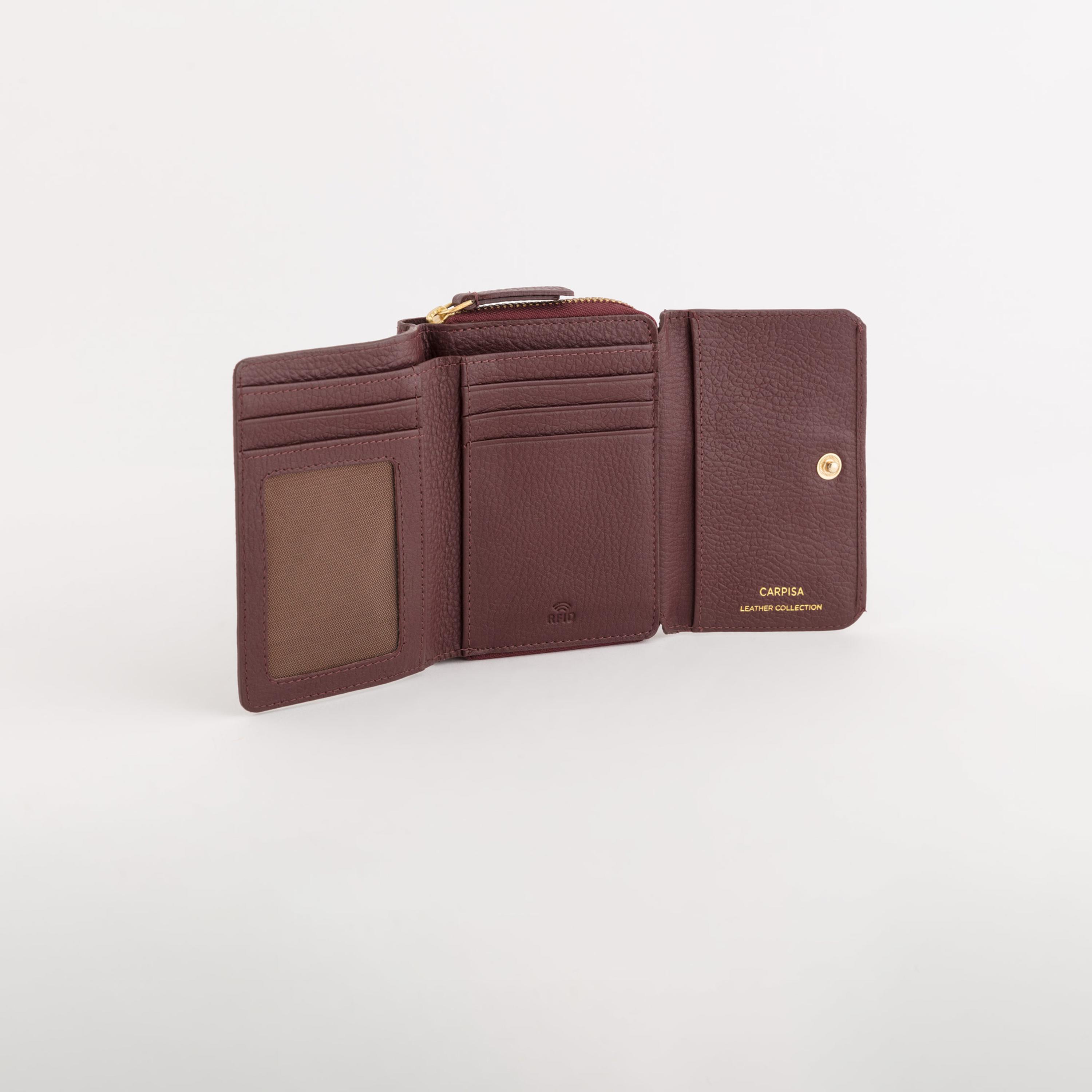 كاربيسا - محفظة دلتا وينتر الجلدية تصميم ذاتي إغلاق مغناطيسي | 13 × 9.50 × 2.50 سم-women-bagsandwallets-wallets-image-2